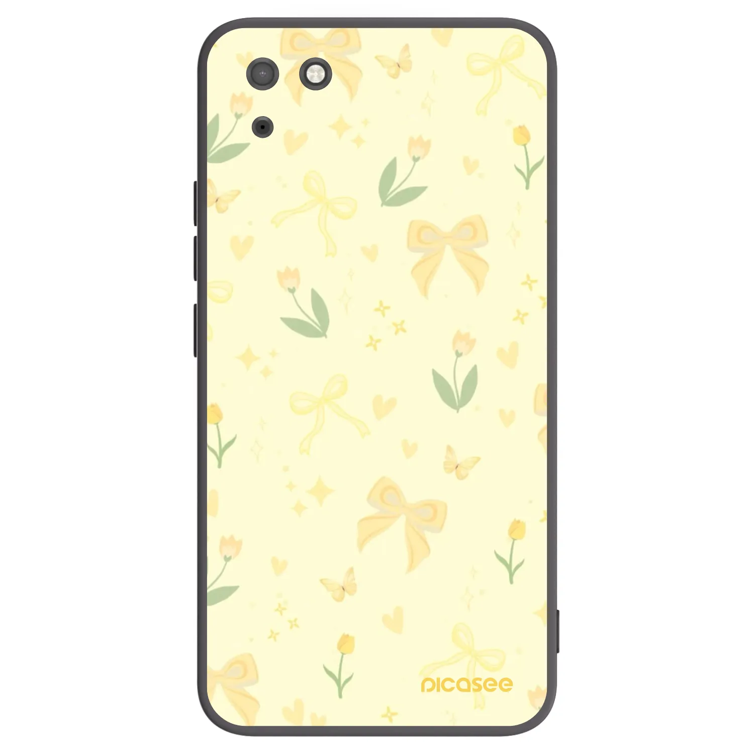 Picasee crna silikonska maskica za Huawei Y5P - Honey Blossom