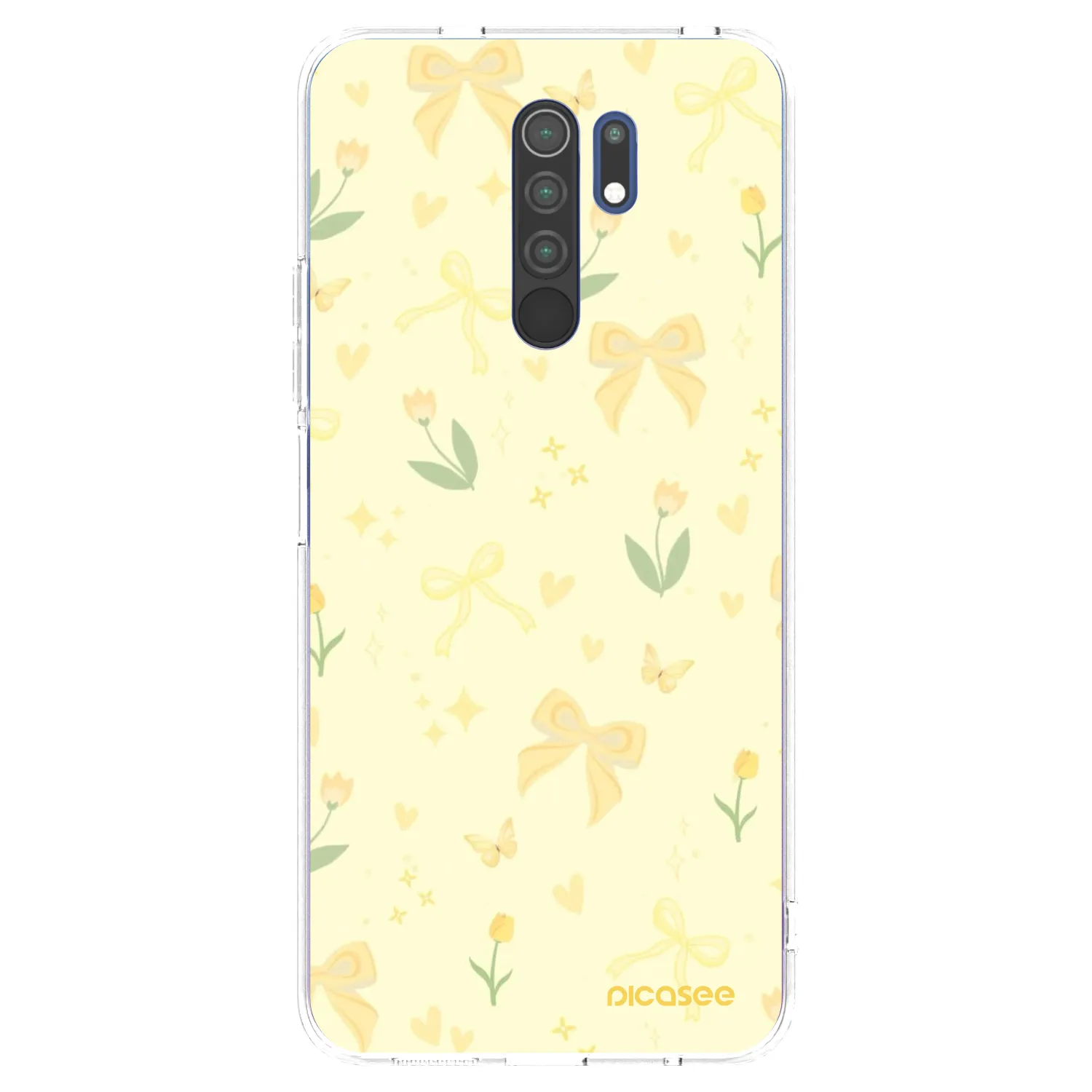 Picasee silikonska prozirna maskica za Xiaomi Redmi 9 - Honey Blossom