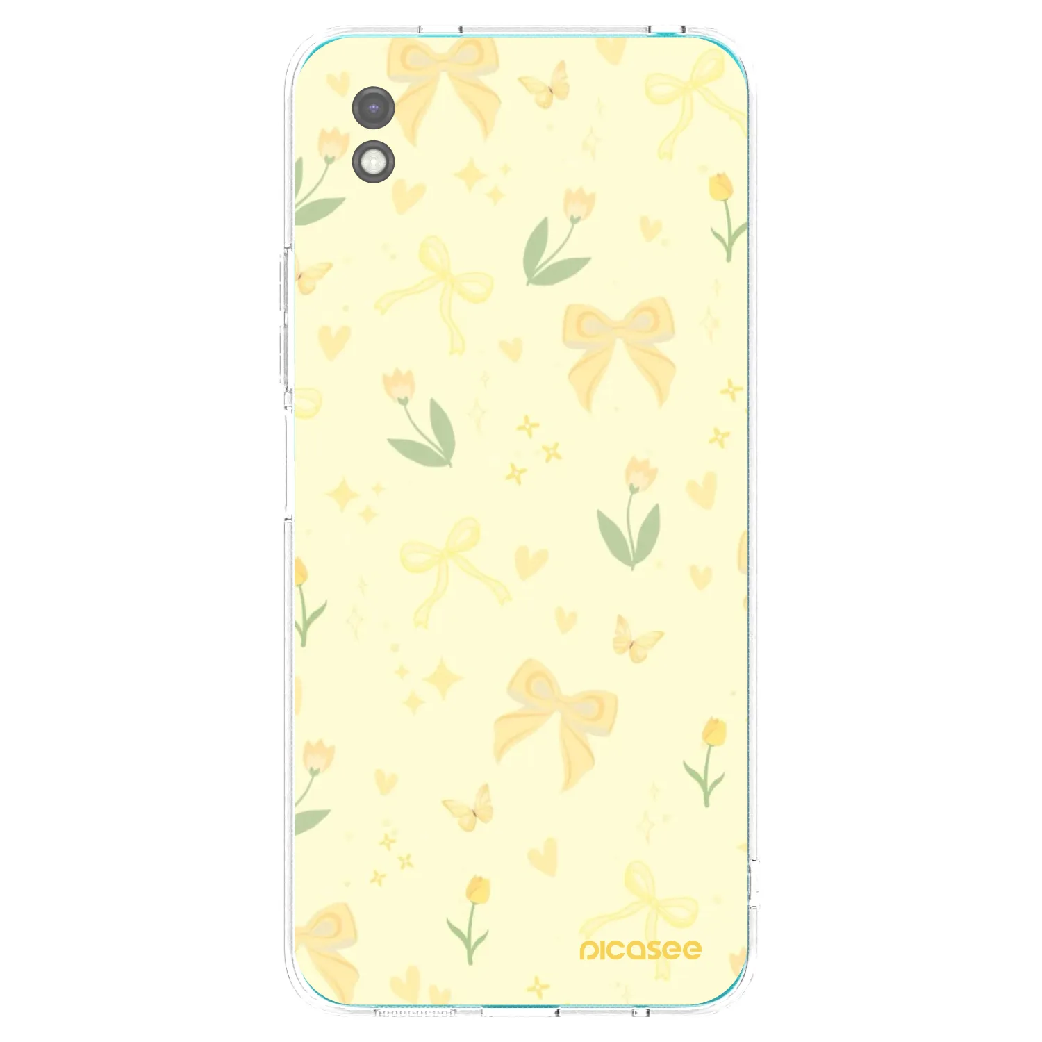 Picasee crna silikonska maskica za Xiaomi Redmi 9A - Honey Blossom