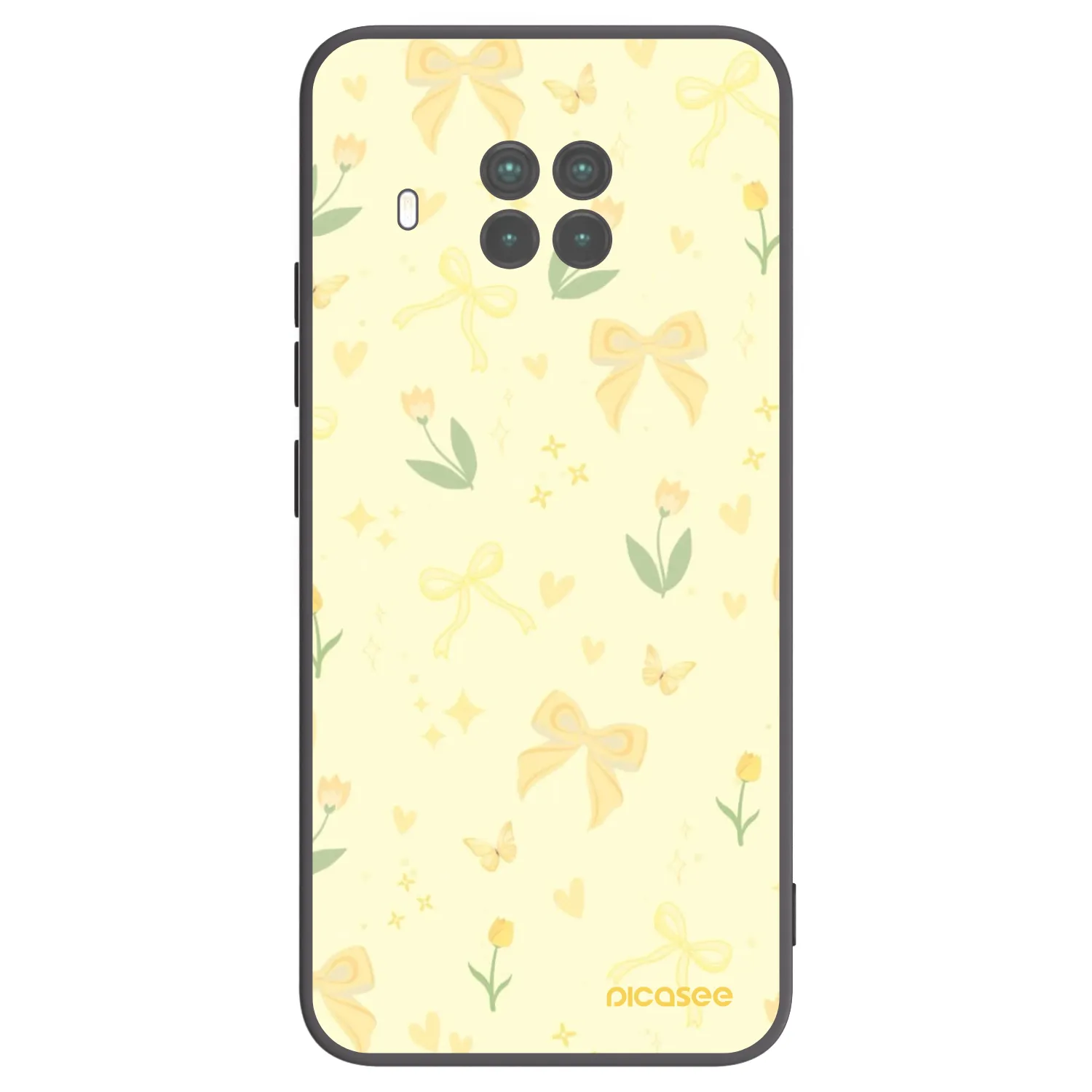 Picasee crna silikonska maskica za Xiaomi Mi 10T Lite - Honey Blossom