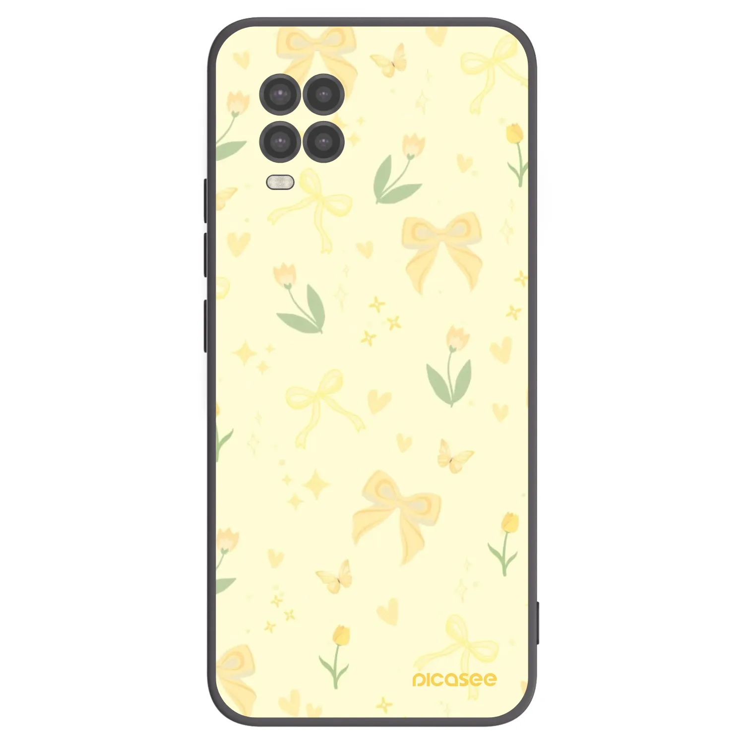 Picasee crna silikonska maskica za Xiaomi Mi 10 Lite - Honey Blossom