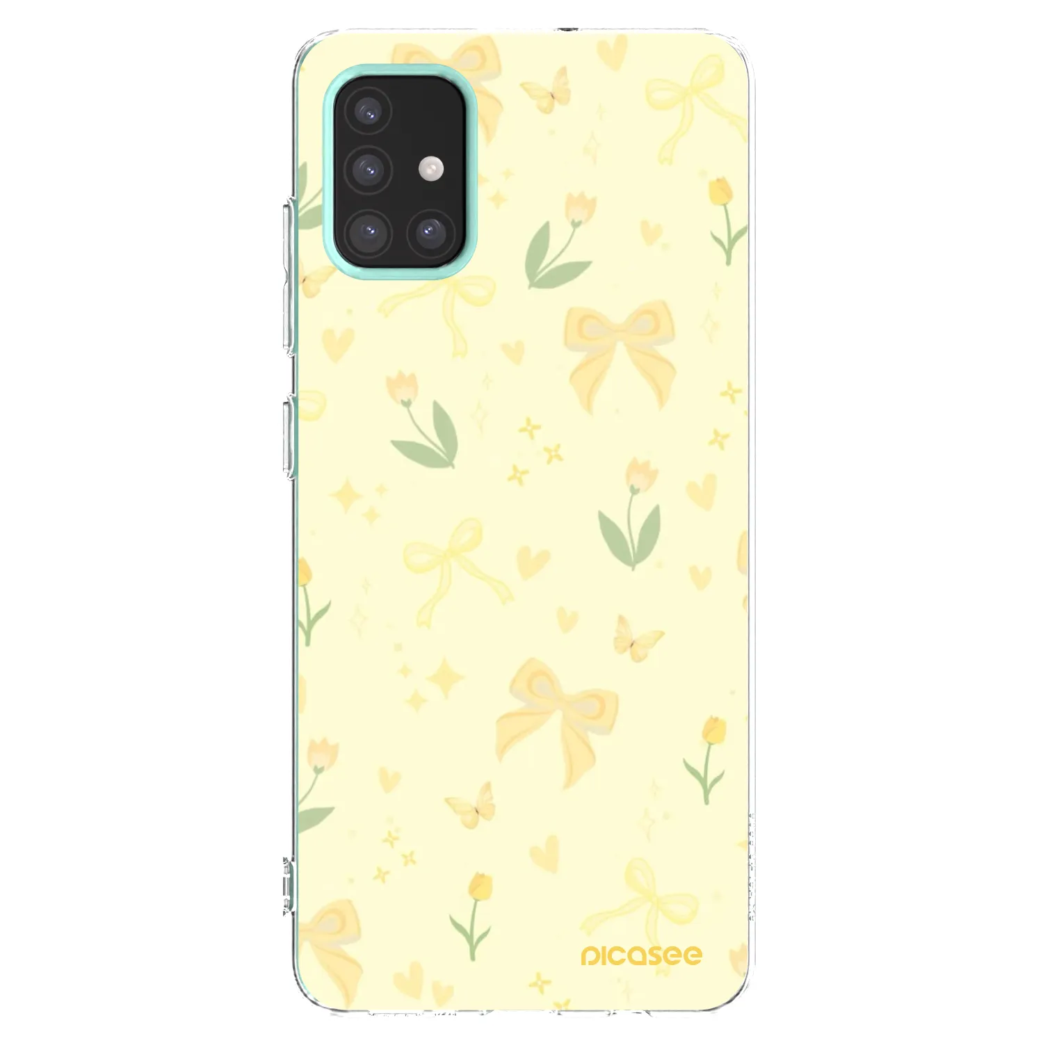 Picasee silikonska prozirna maskica za Samsung Galaxy M31s - Honey Blossom