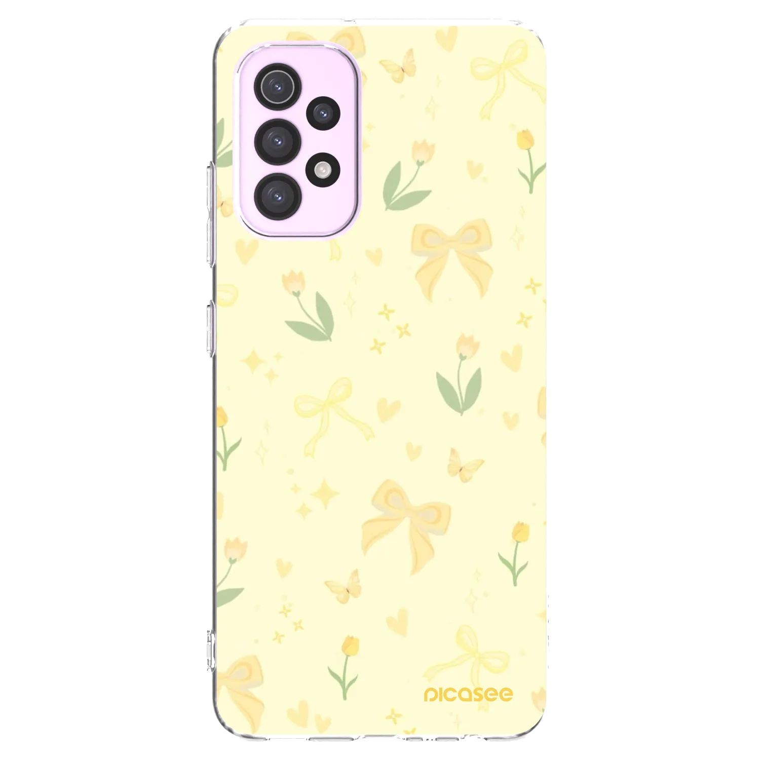 Picasee silikonska prozirna maskica za Samsung Galaxy A32 5G A326B - Honey Blossom