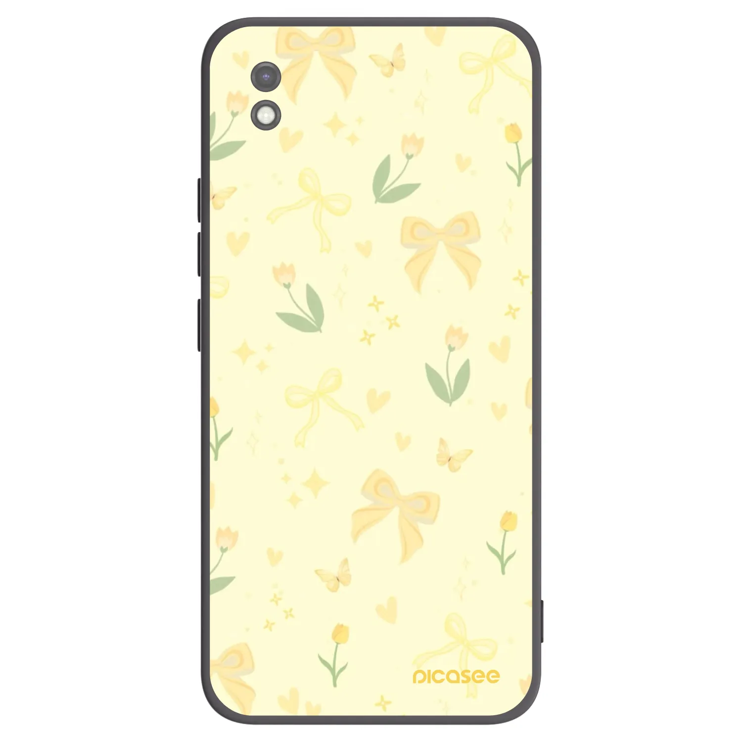 Picasee crna silikonska maskica za Xiaomi Redmi 9AT - Honey Blossom