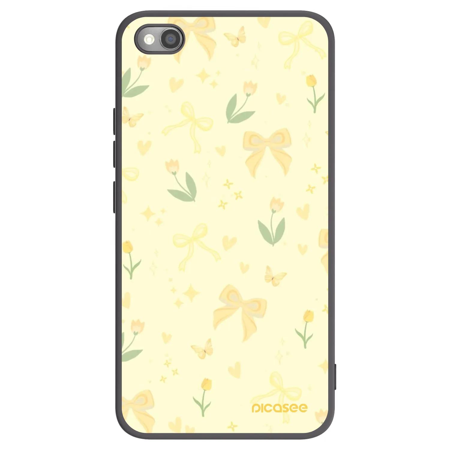 Picasee crna silikonska maskica za Xiaomi Redmi Note 11S 5G - Honey Blossom