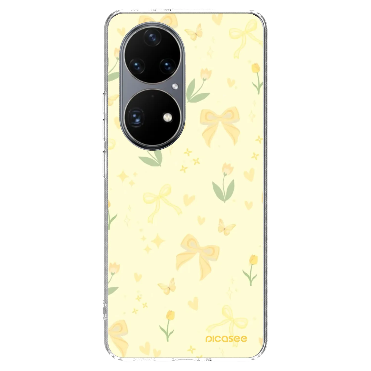 Picasee silikonska prozirna maskica za Huawei P50 - Honey Blossom