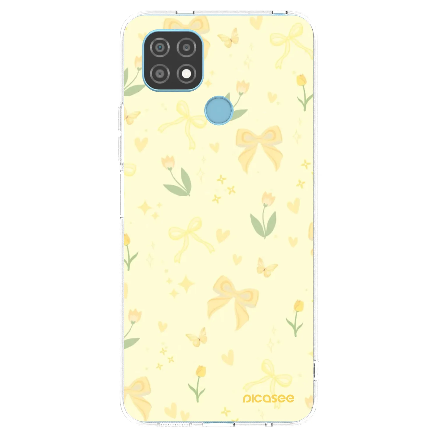 Picasee silikonska prozirna maskica za Realme C21 - Honey Blossom