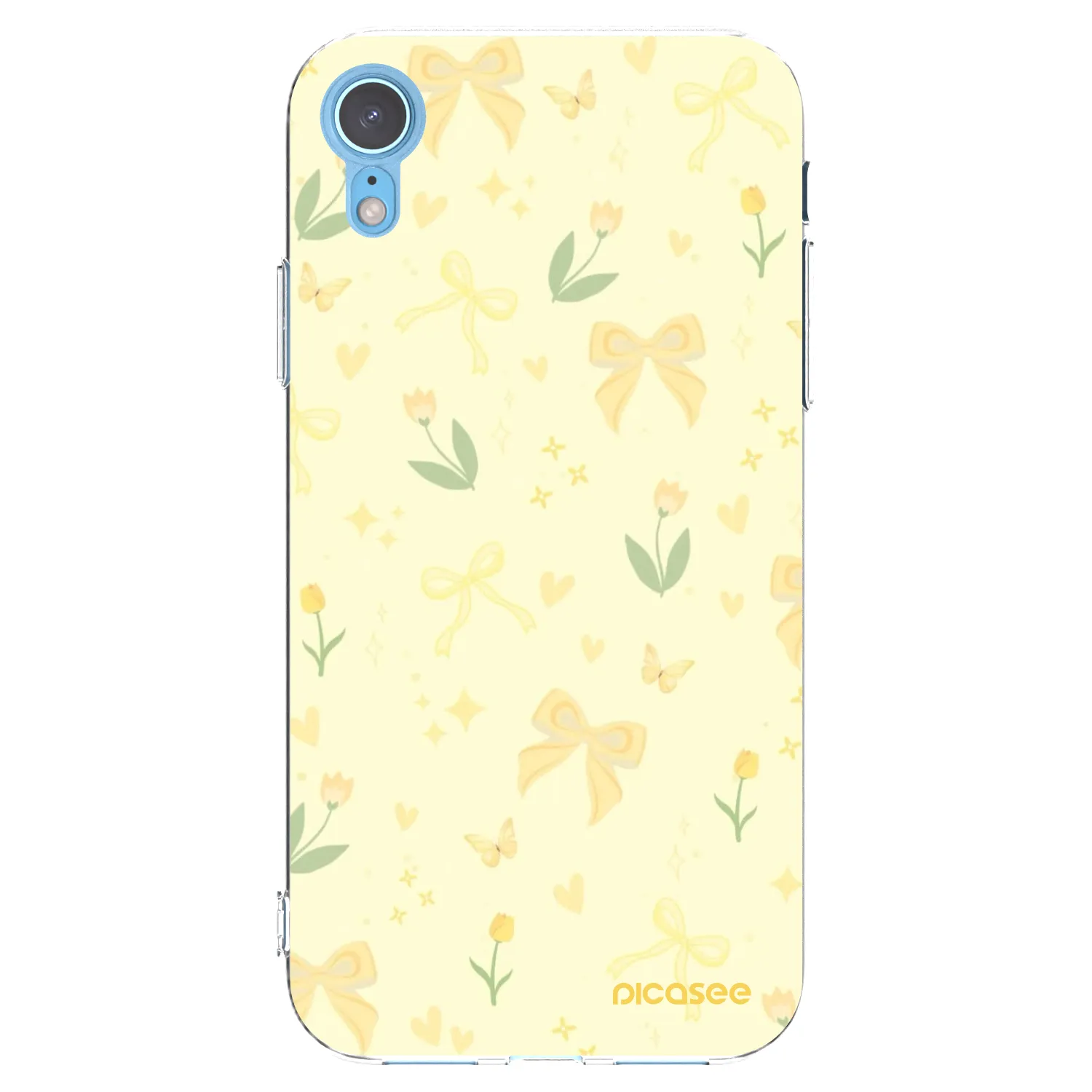Picasee silikonska prozirna maskica za Apple iPhone XR - Honey Blossom