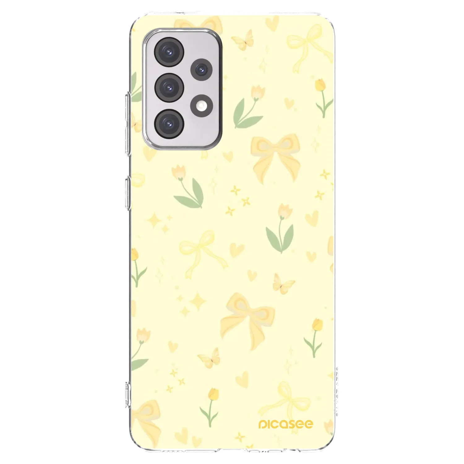 Picasee silikonska prozirna maskica za Samsung Galaxy A52s 5G A528B - Honey Blossom