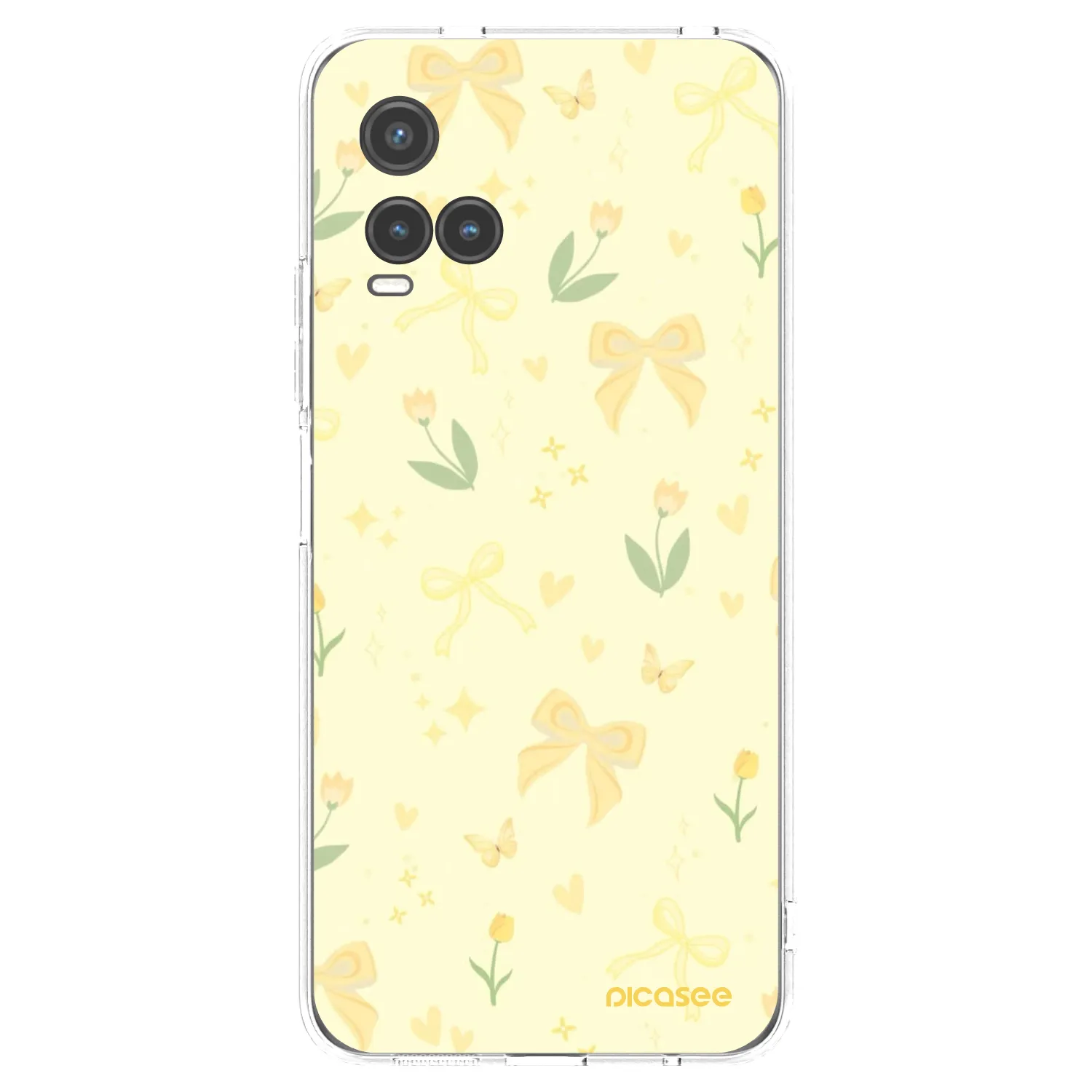 Picasee silikonska prozirna maskica za Vivo Y33s - Honey Blossom