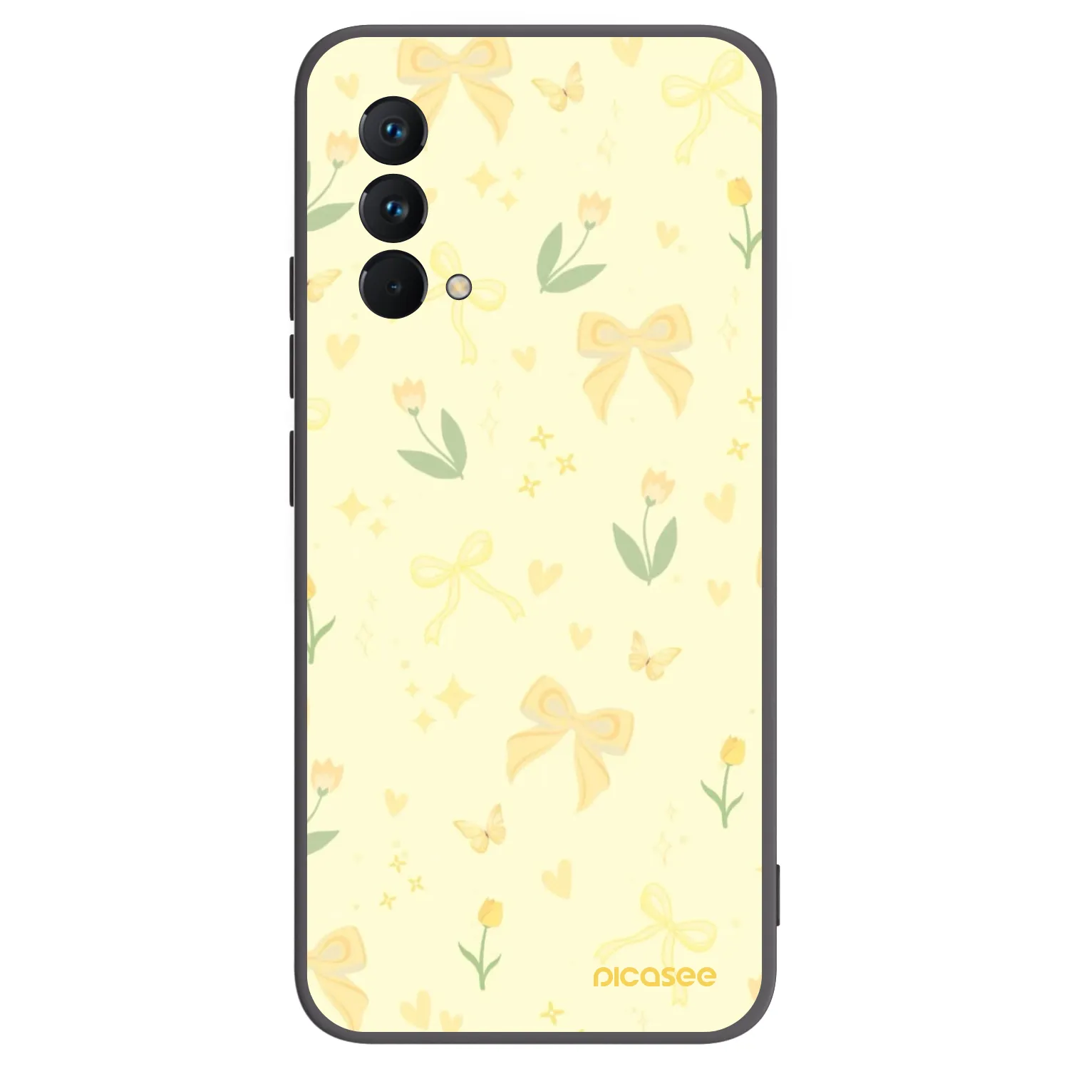Picasee crna silikonska maskica za Realme GT Master Edition 5G - Honey Blossom
