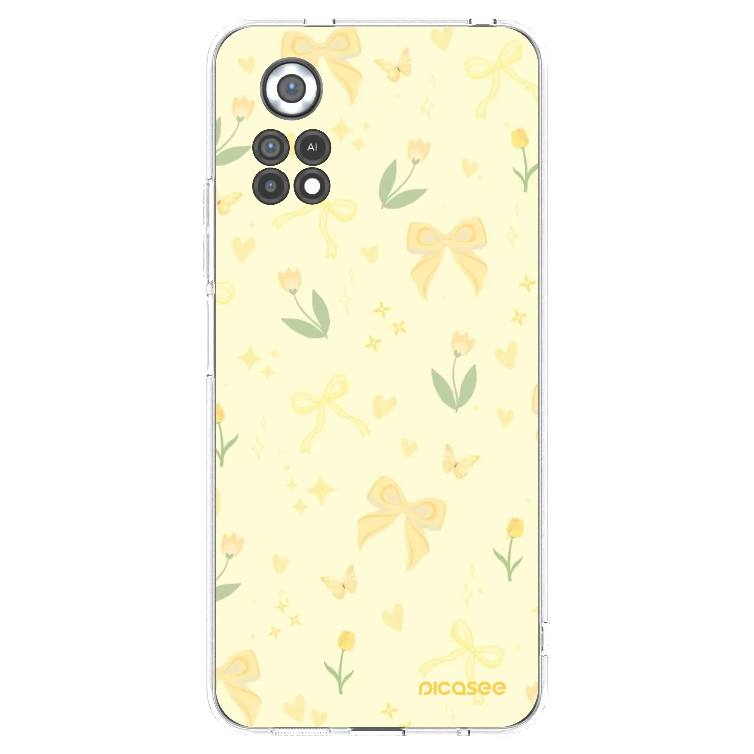 Picasee silikonska prozirna maskica za Xiaomi Poco X4 Pro 5G - Honey Blossom