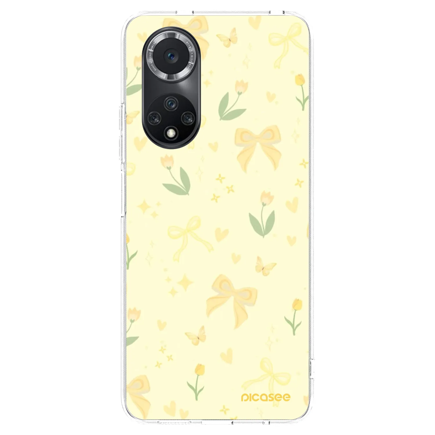 Picasee silikonska prozirna maskica za Huawei Nova 9 SE - Honey Blossom