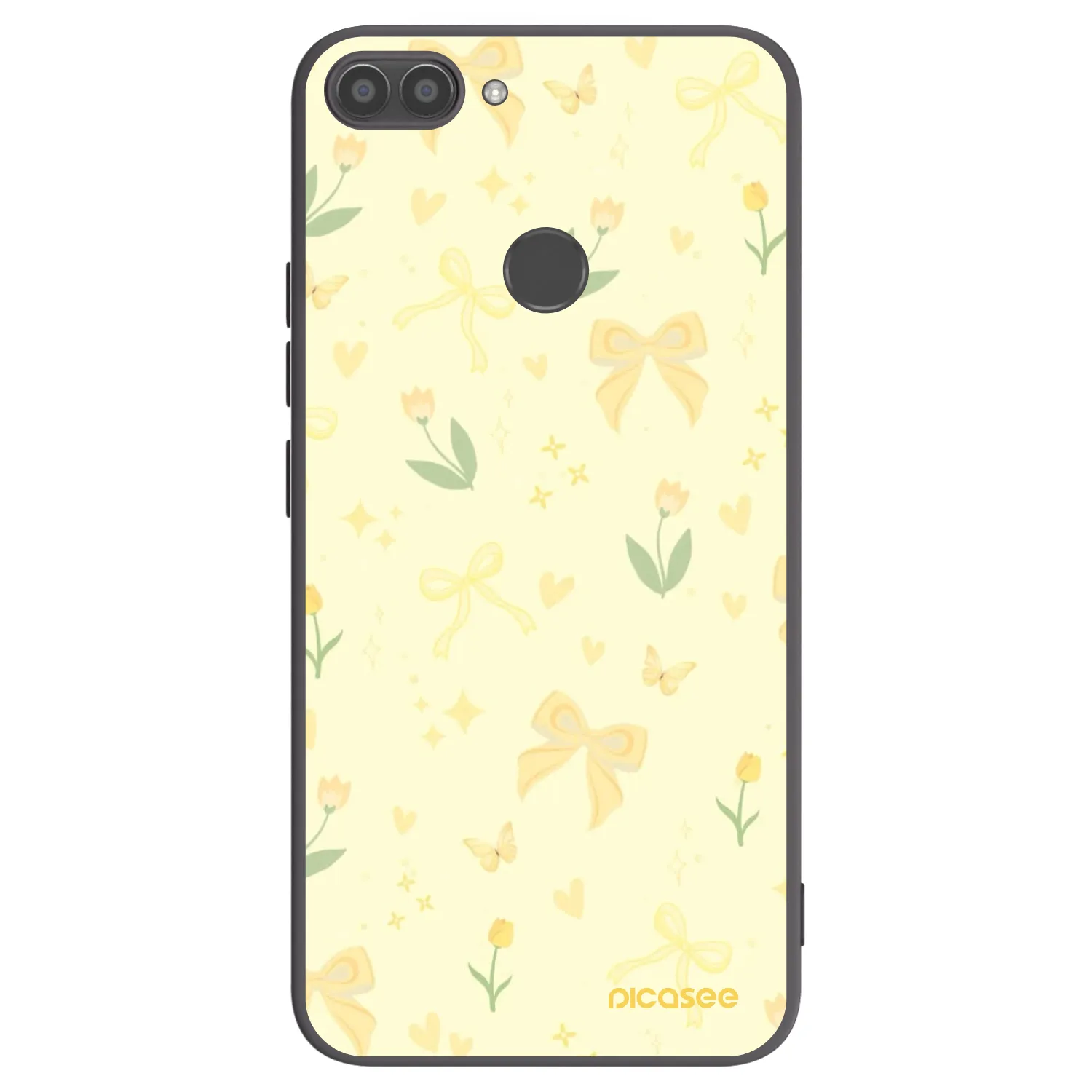 Picasee crna silikonska maskica za Huawei P Smart - Honey Blossom