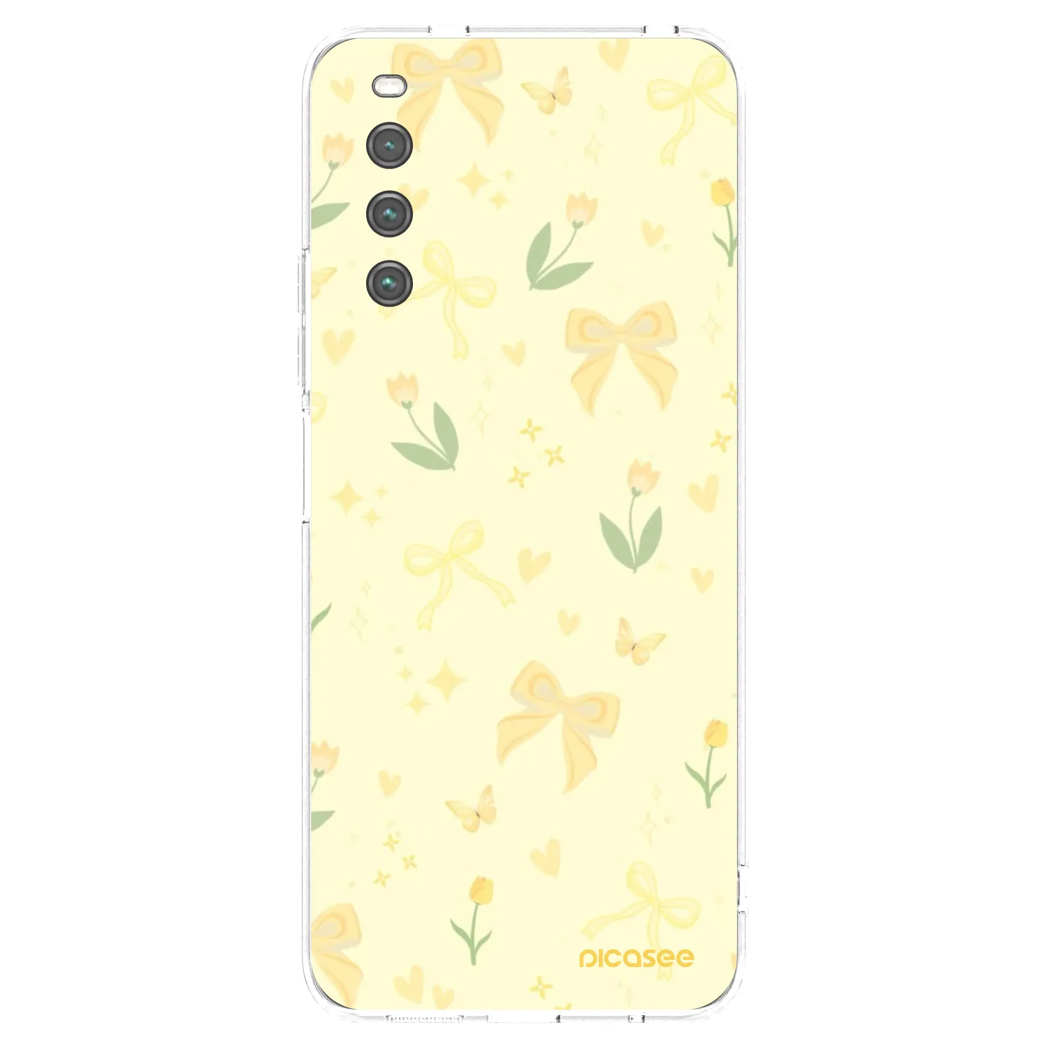 Picasee silikonska prozirna maskica za Sony Xperia 10 IV 5G - Honey Blossom