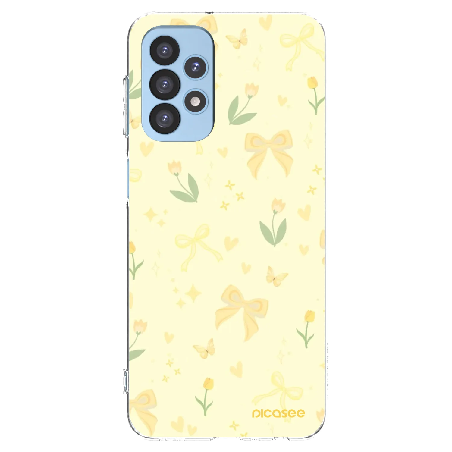 Picasee silikonska prozirna maskica za Samsung Galaxy A23 A235F 4G - Honey Blossom