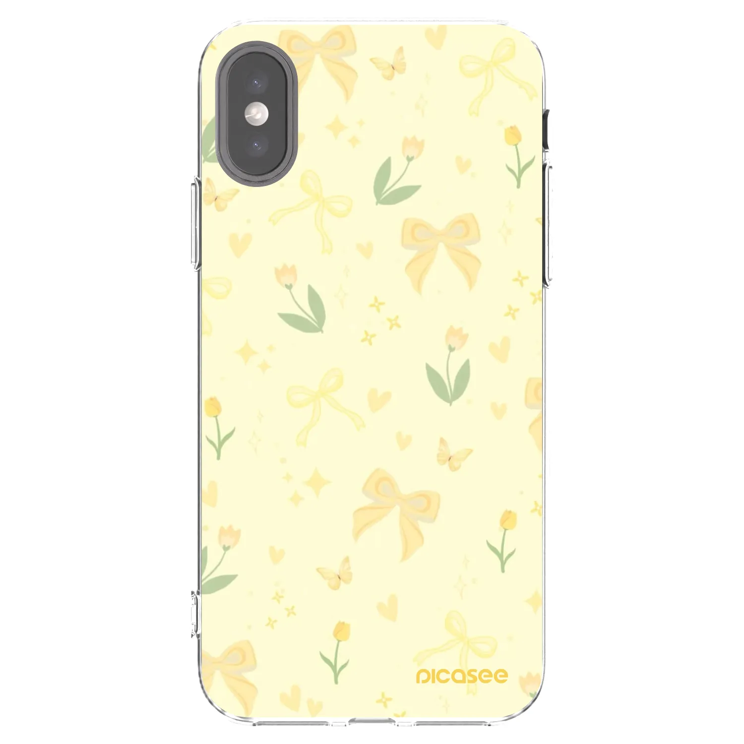 Picasee silikonska prozirna maskica za Apple iPhone X/XS - Honey Blossom