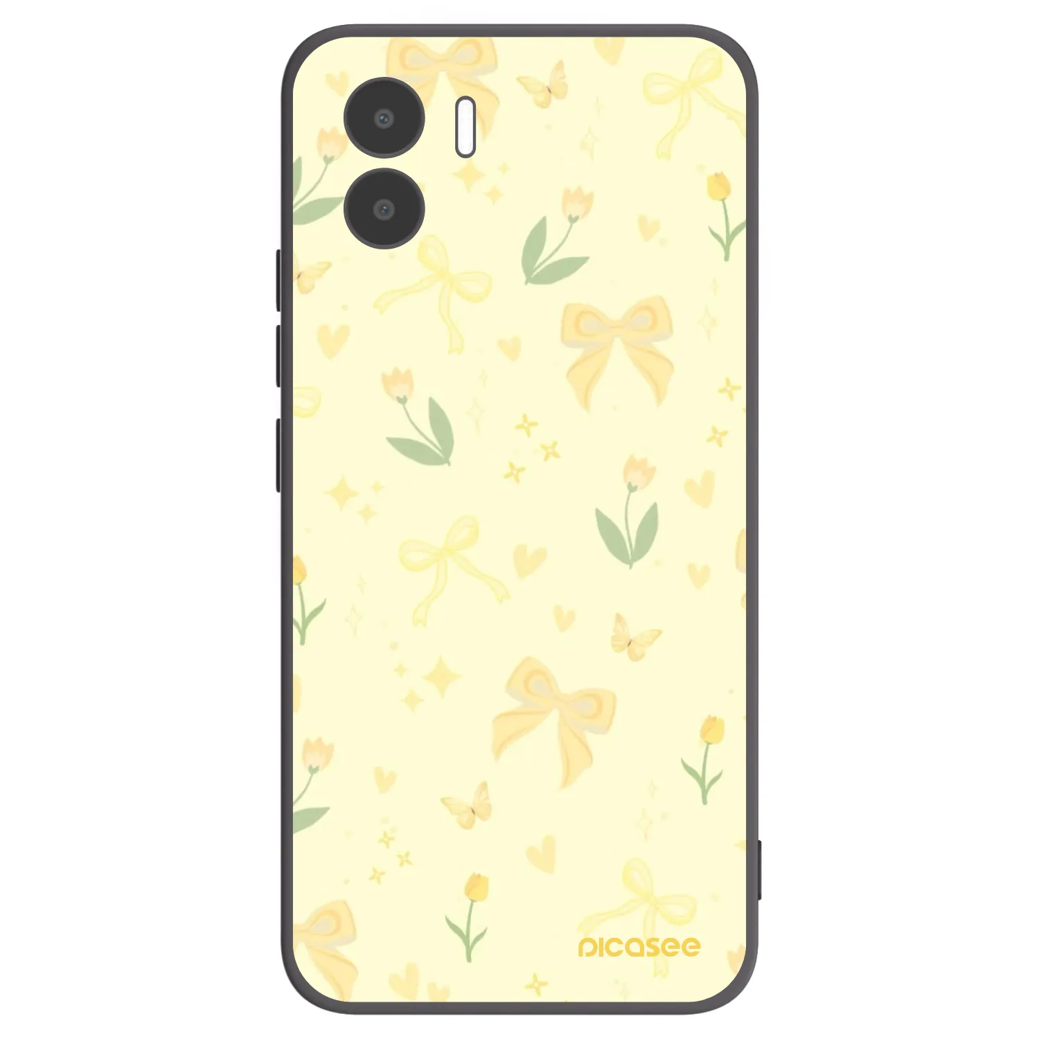 Picasee crna silikonska maskica za Xiaomi Redmi A1 - Honey Blossom