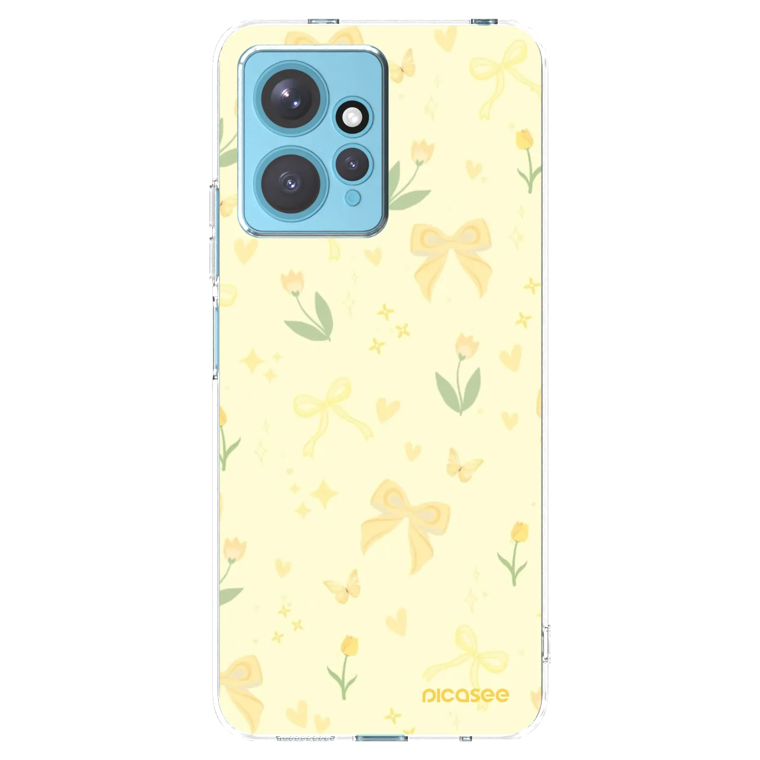 Picasee silikonska prozirna maskica za Xiaomi Redmi Note 12 4G - Honey Blossom