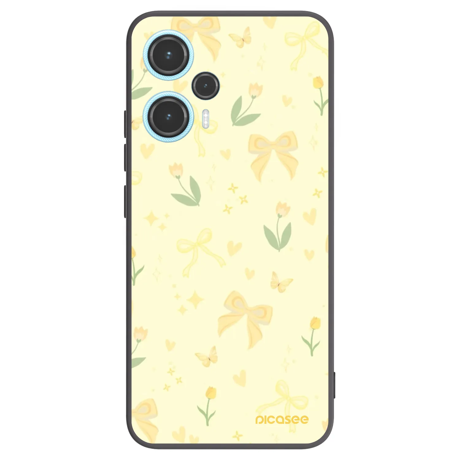Picasee crna silikonska maskica za Xiaomi Poco F5 - Honey Blossom
