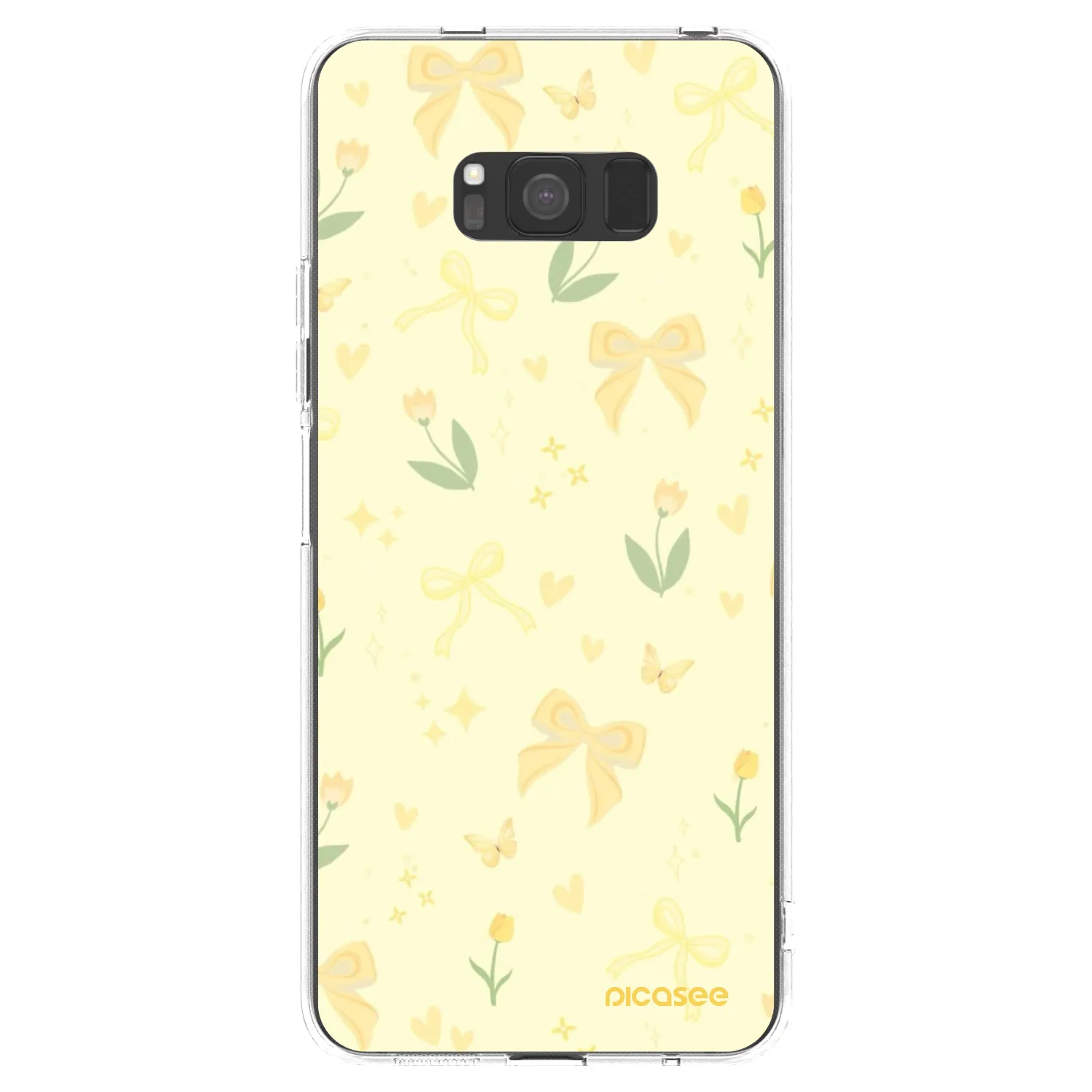 Picasee silikonska prozirna maskica za Samsung Galaxy S8 G950F - Honey Blossom