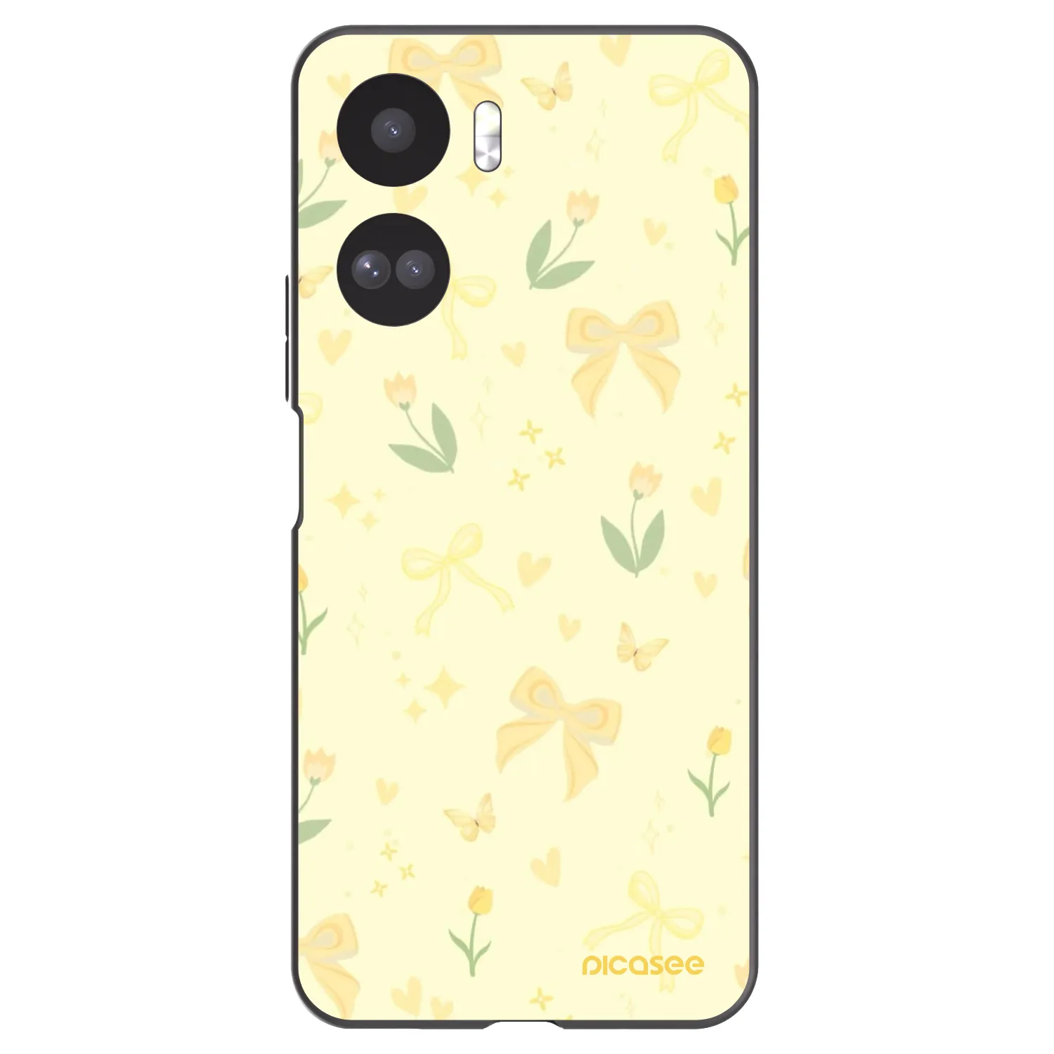 Picasee crna silikonska maskica za Honor 90 Lite 5G - Honey Blossom