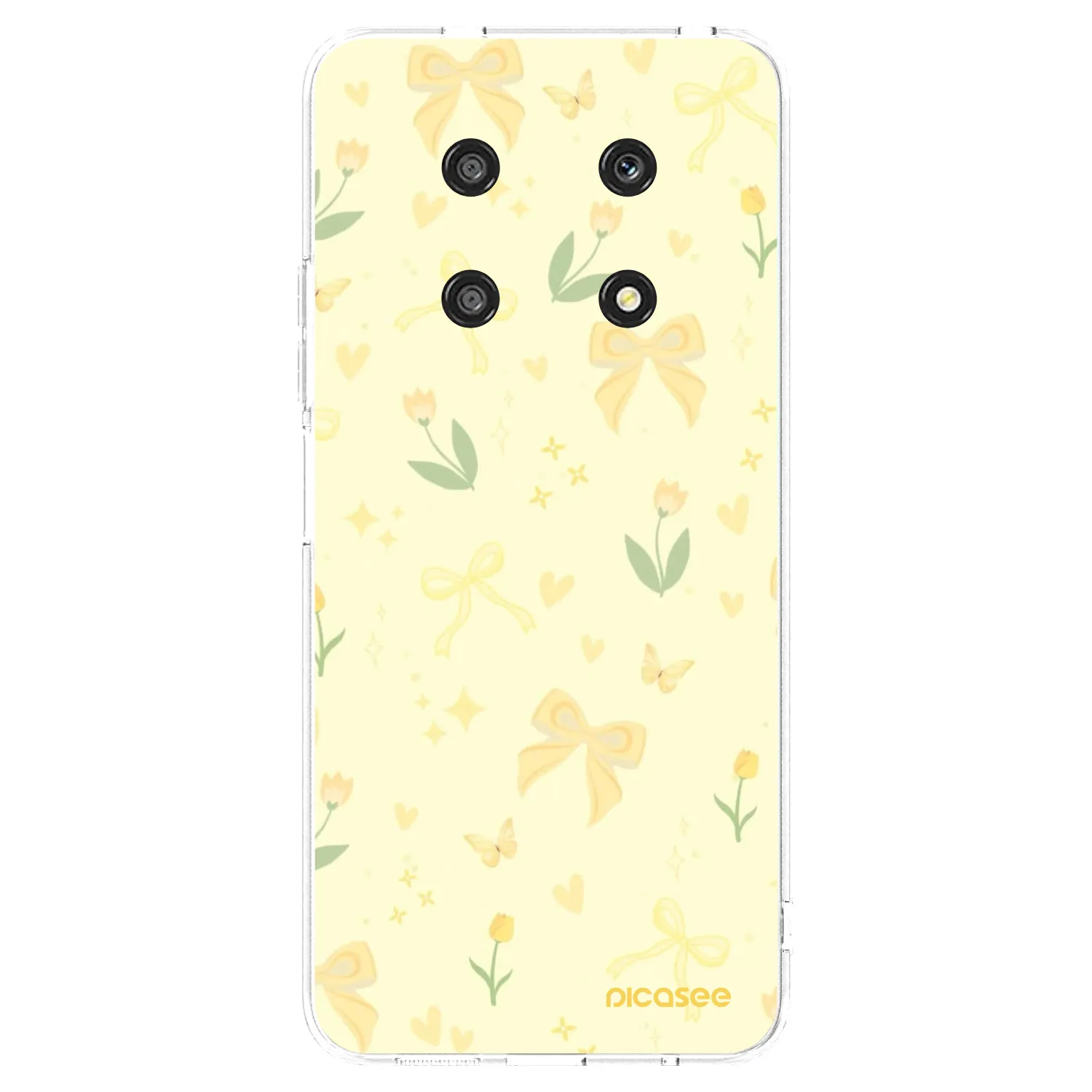 Picasee silikonska prozirna maskica za Honor Magic4 Lite 5G - Honey Blossom