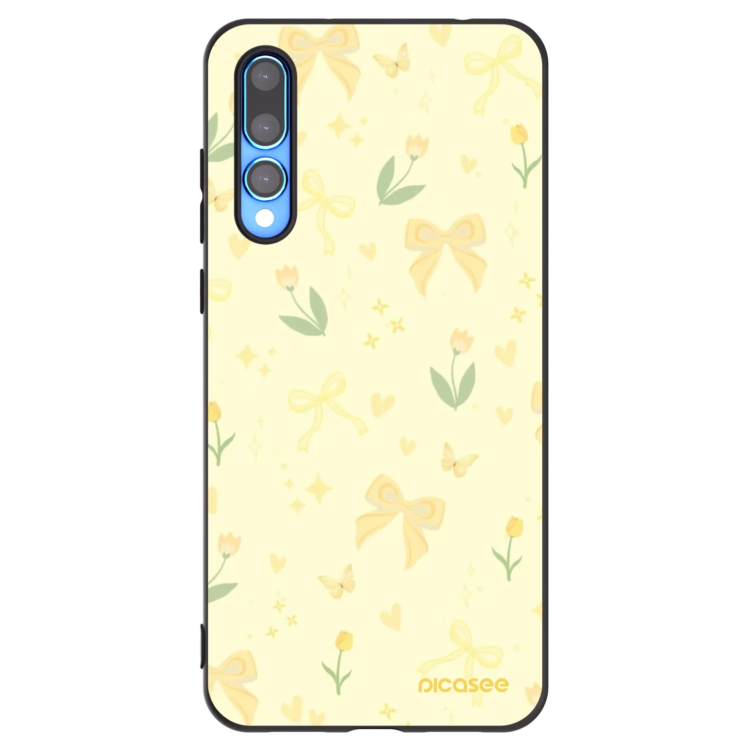 Picasee crna silikonska maskica za Huawei P20 Pro - Honey Blossom