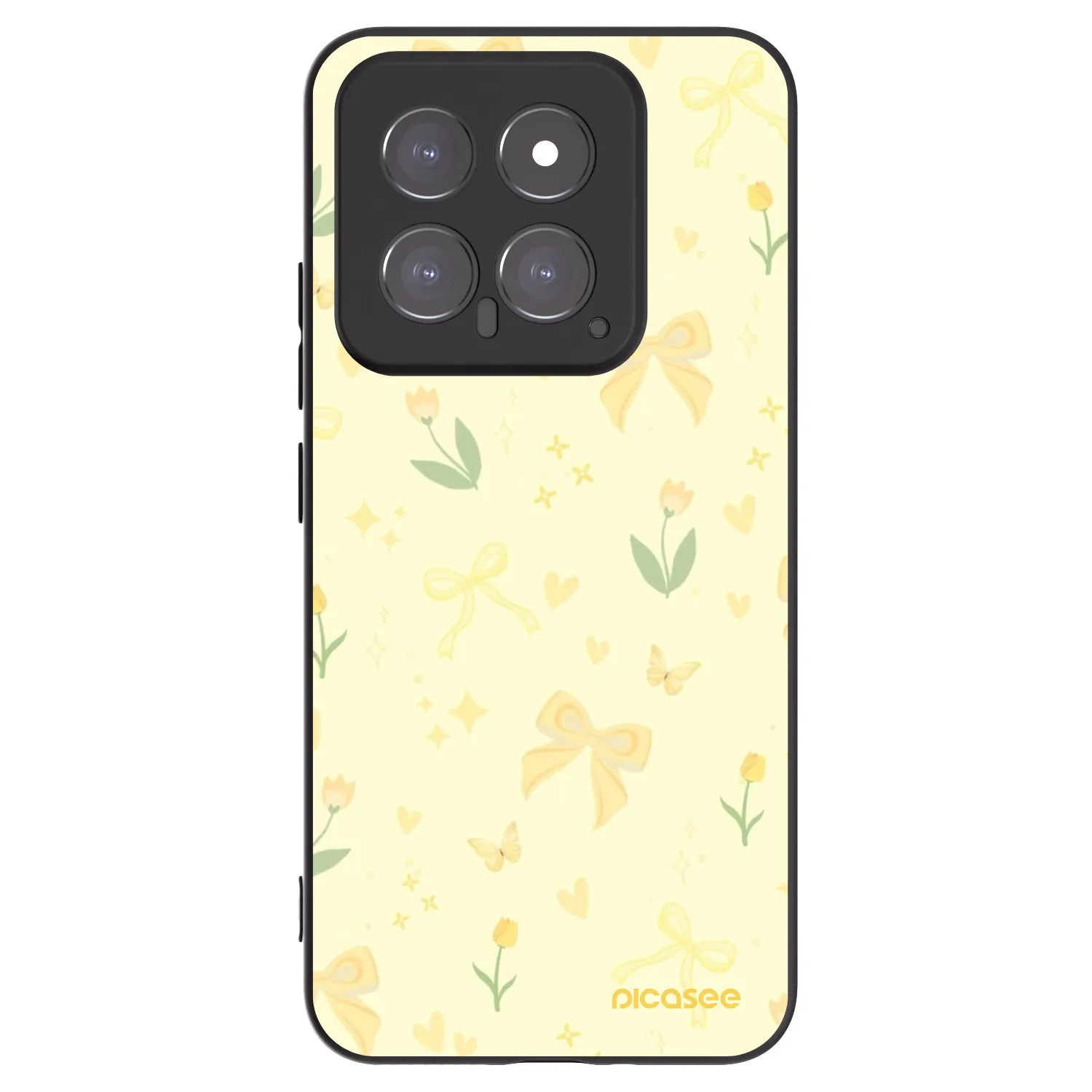 Picasee crna silikonska maskica za Xiaomi 14 - Honey Blossom