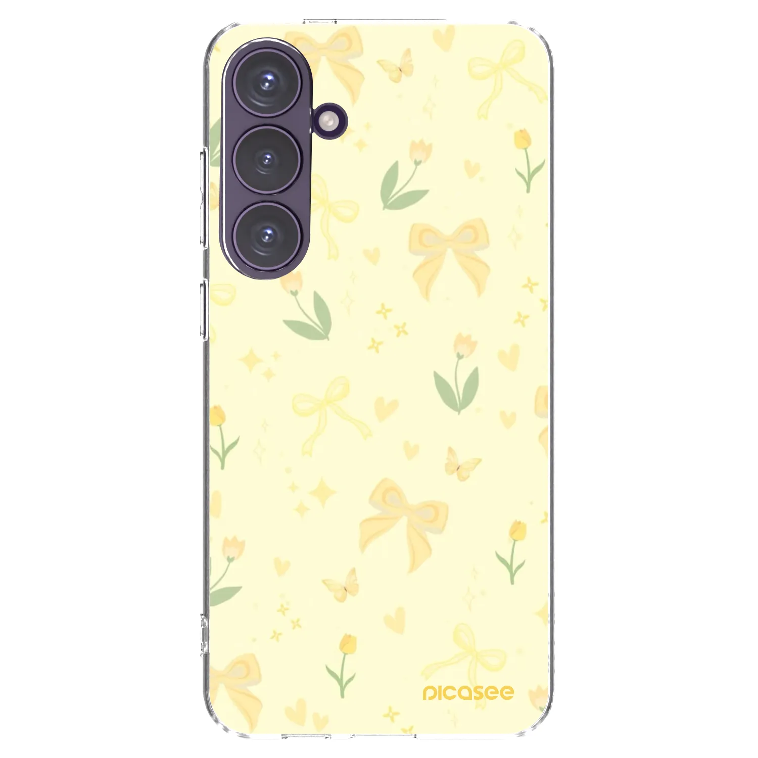 Picasee silikonska prozirna maskica za Samsung Galaxy S24+ S926B 5G - Honey Blossom
