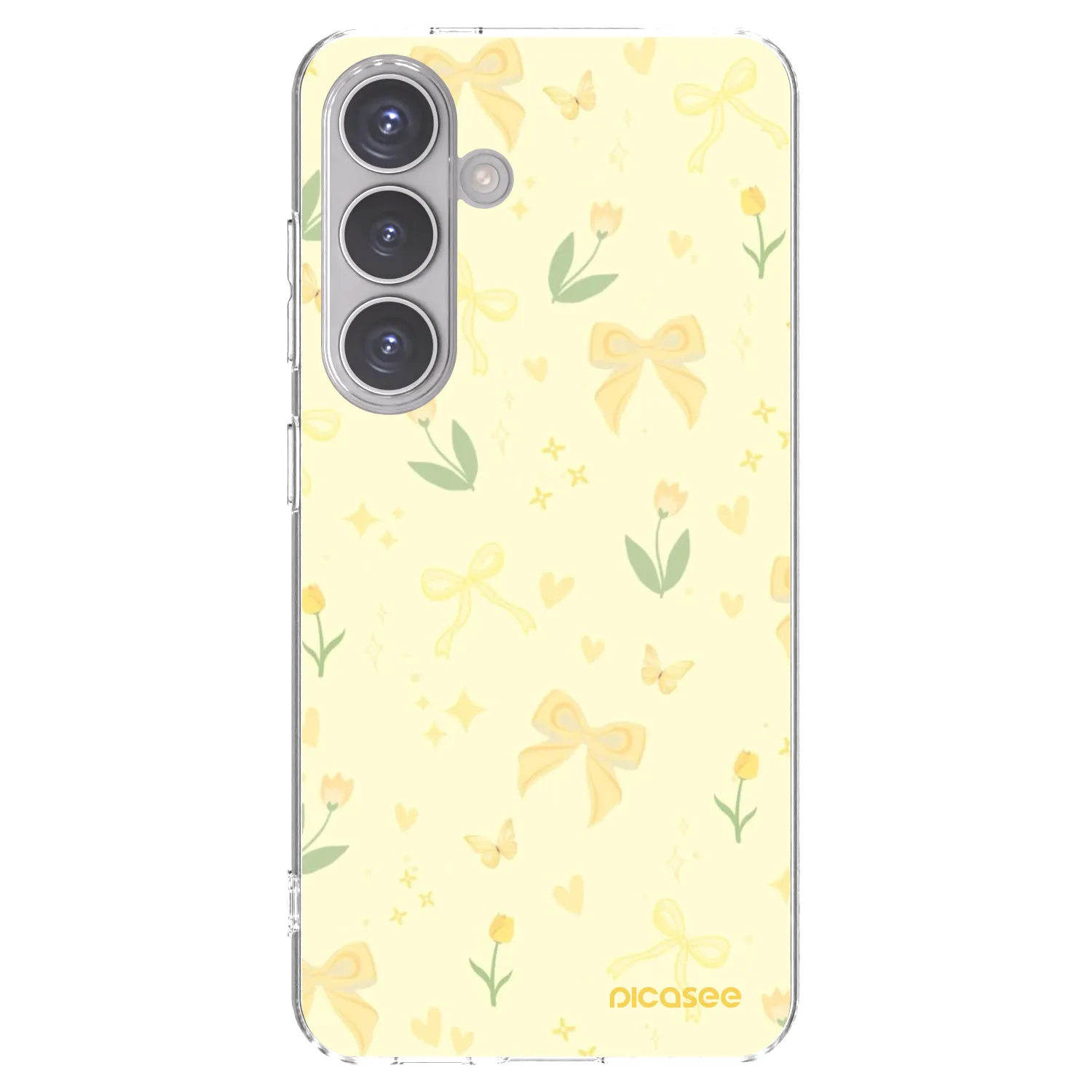 Picasee silikonska prozirna maskica za Samsung Galaxy S24 S921B 5G - Honey Blossom