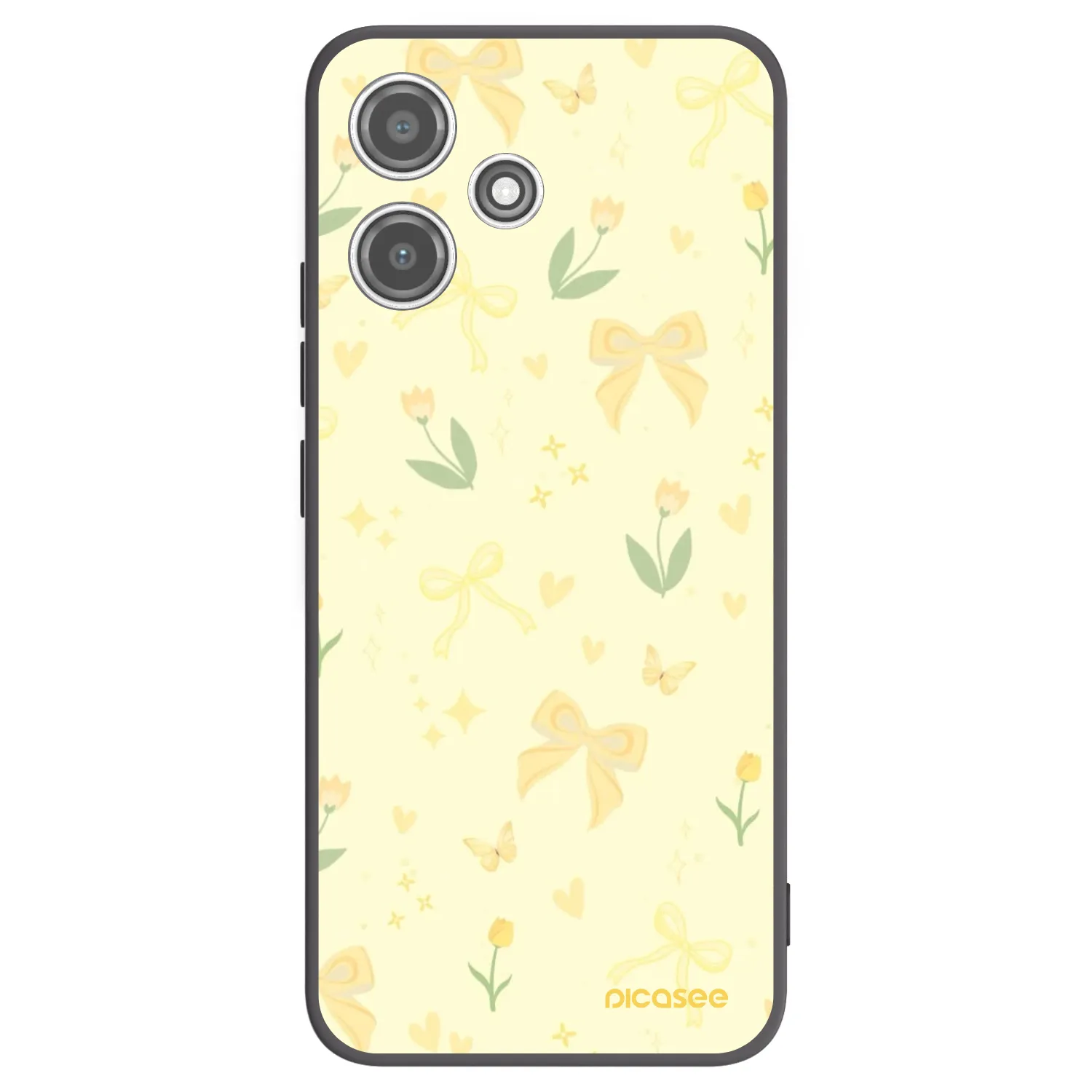 Picasee crna silikonska maskica za Xiaomi Redmi 12 5G - Honey Blossom