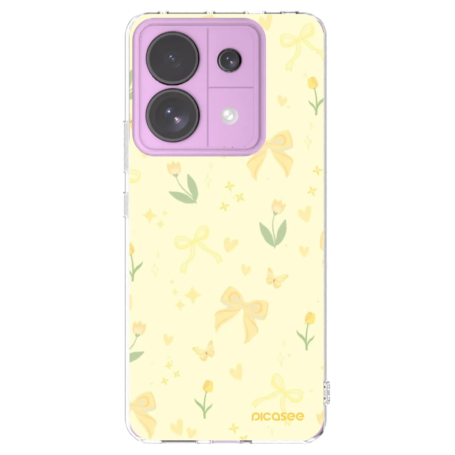Picasee silikonska prozirna maskica za Xiaomi Redmi Note 13 Pro 5G - Honey Blossom