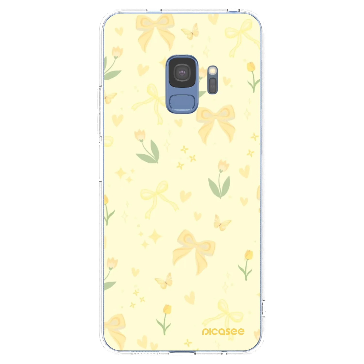 Picasee silikonska prozirna maskica za Samsung Galaxy S9 G960F - Honey Blossom