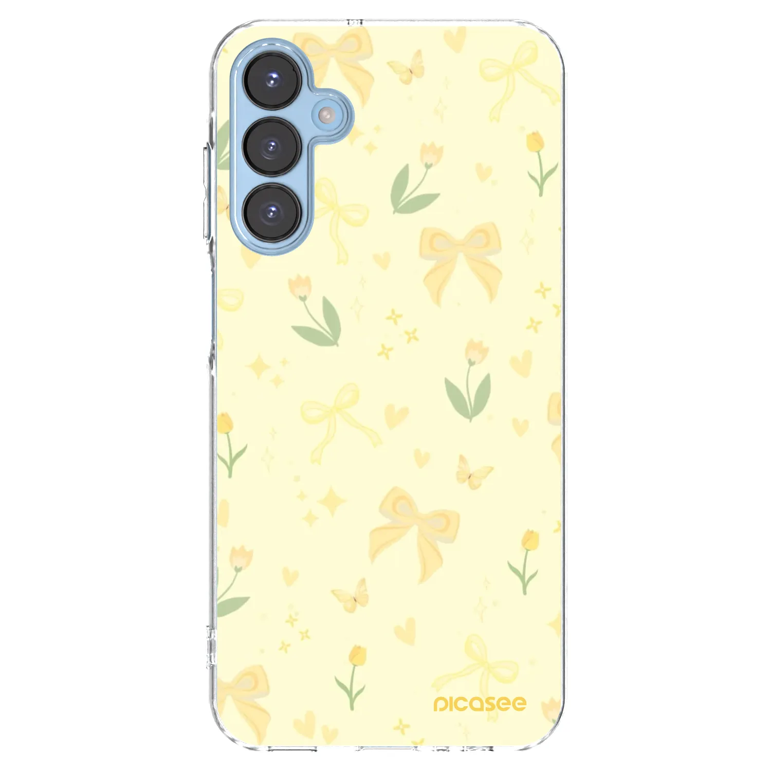 Picasee silikonska prozirna maskica za Samsung Galaxy A15 A156B 5G - Honey Blossom
