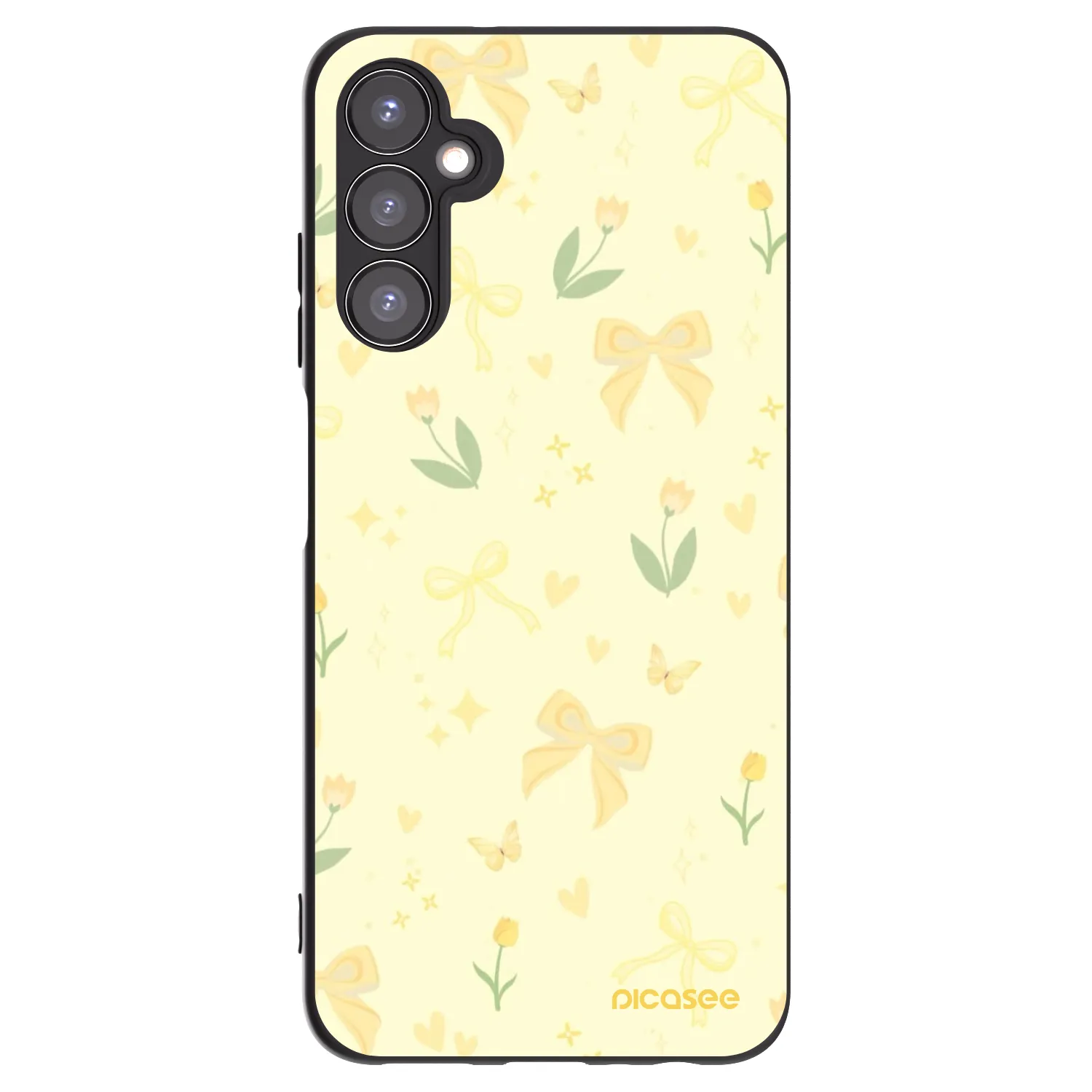Picasee crna silikonska maskica za Samsung Galaxy A05s A057G - Honey Blossom