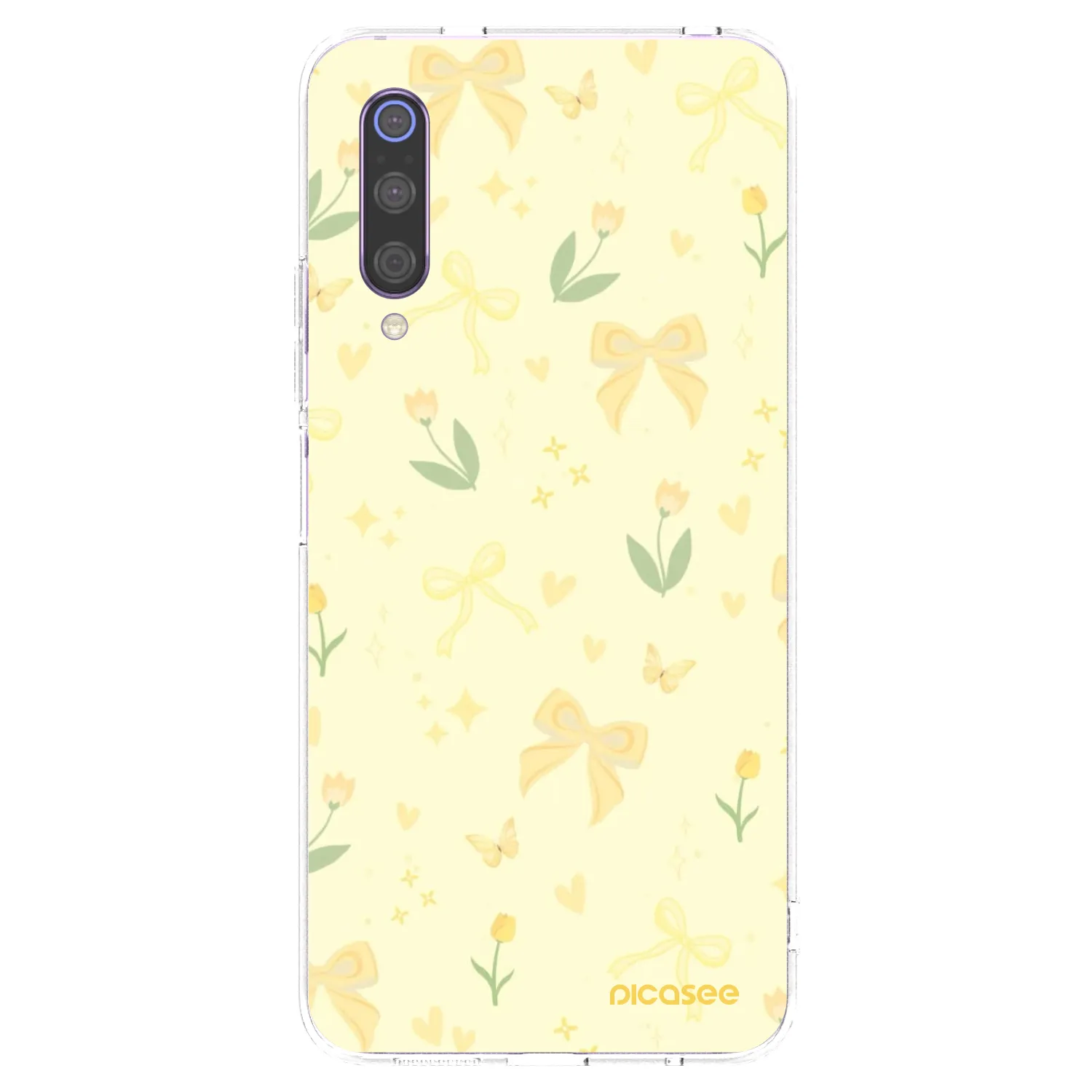 Picasee silikonska prozirna maskica za Xiaomi Mi 9 - Honey Blossom