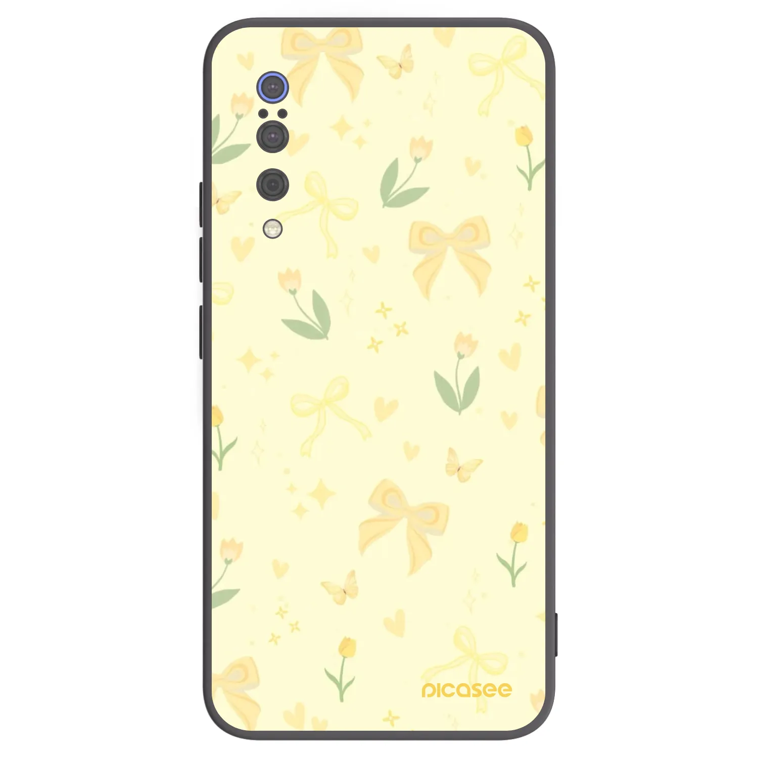 Picasee crna silikonska maskica za Xiaomi Mi 9 - Honey Blossom