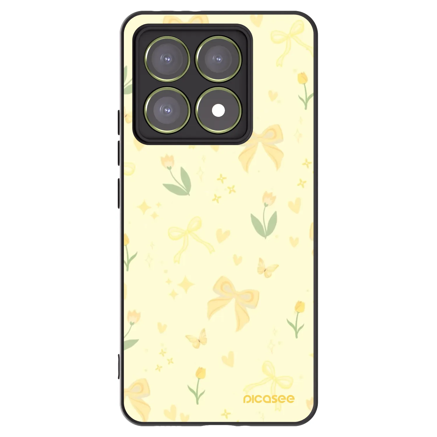 Picasee crna silikonska maskica za Xiaomi 14T - Honey Blossom