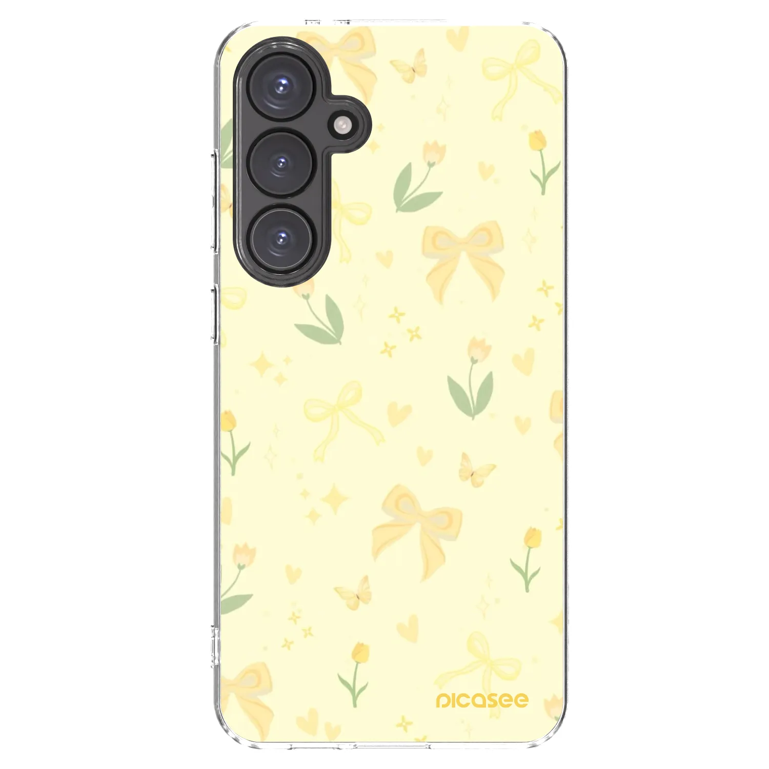 Picasee silikonska prozirna maskica za Samsung Galaxy S24 FE S721B - Honey Blossom