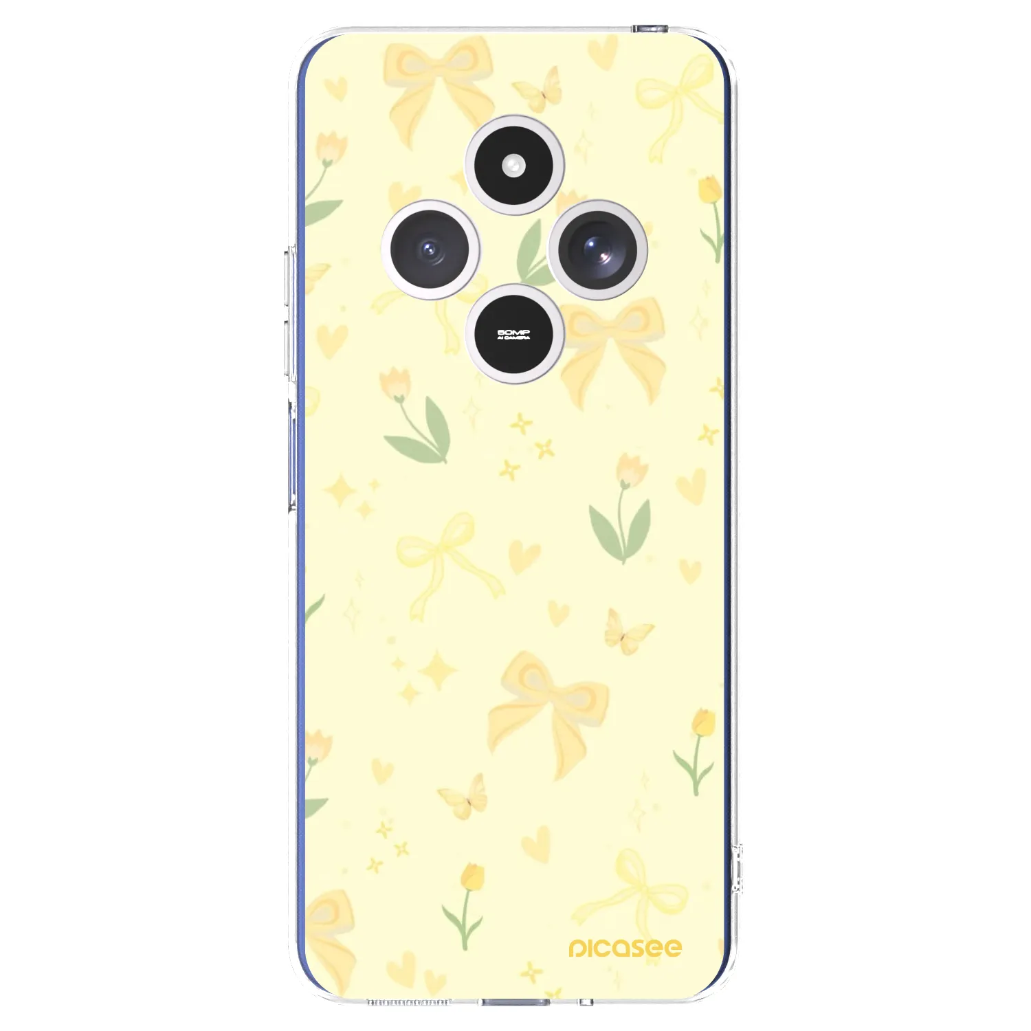 Picasee silikonska prozirna maskica za Xiaomi Redmi 14C - Honey Blossom