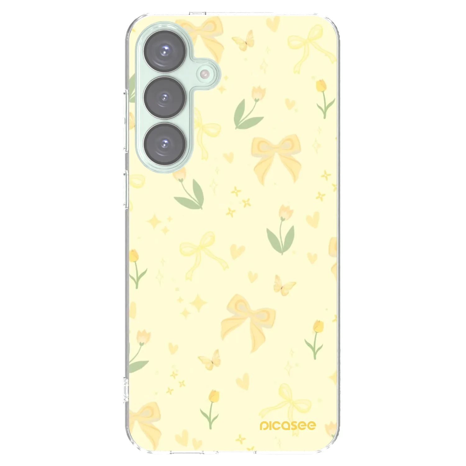 Picasee silikonska prozirna maskica za Samsung Galaxy S25+ 5G - Honey Blossom
