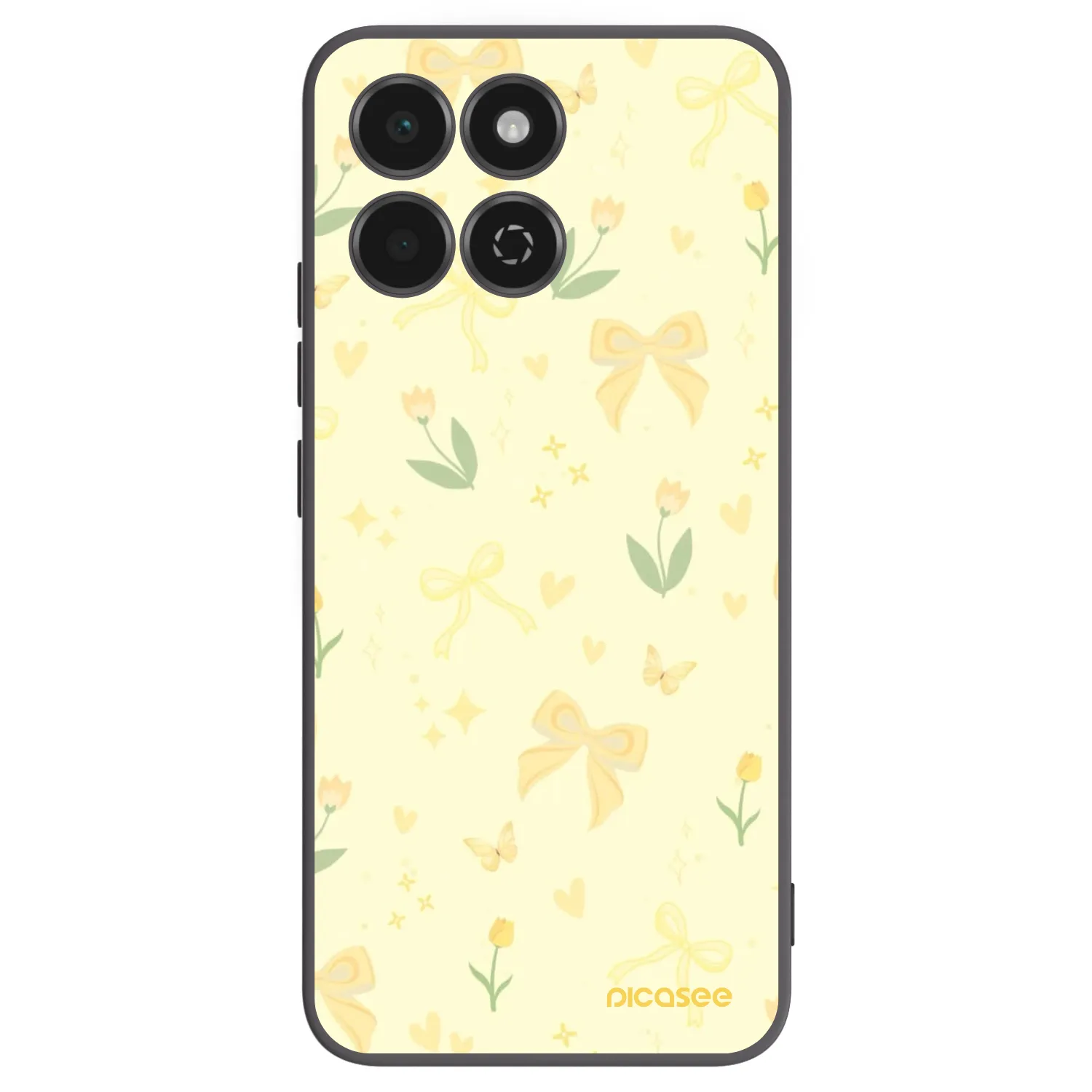 Picasee crna silikonska maskica za Honor 200 Smart 5G - Honey Blossom