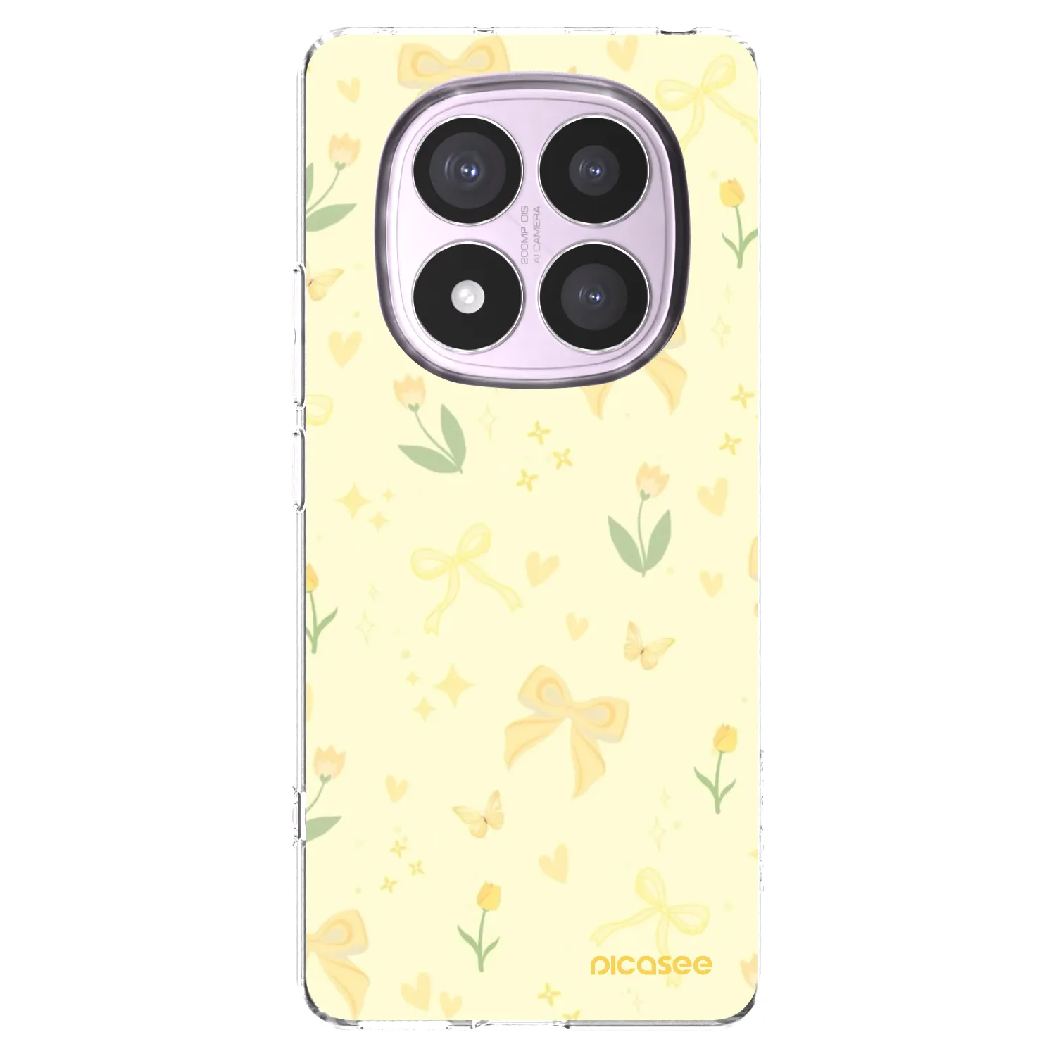 Picasee silikonska prozirna maskica za Xiaomi Redmi Note 14 Pro 4G - Honey Blossom