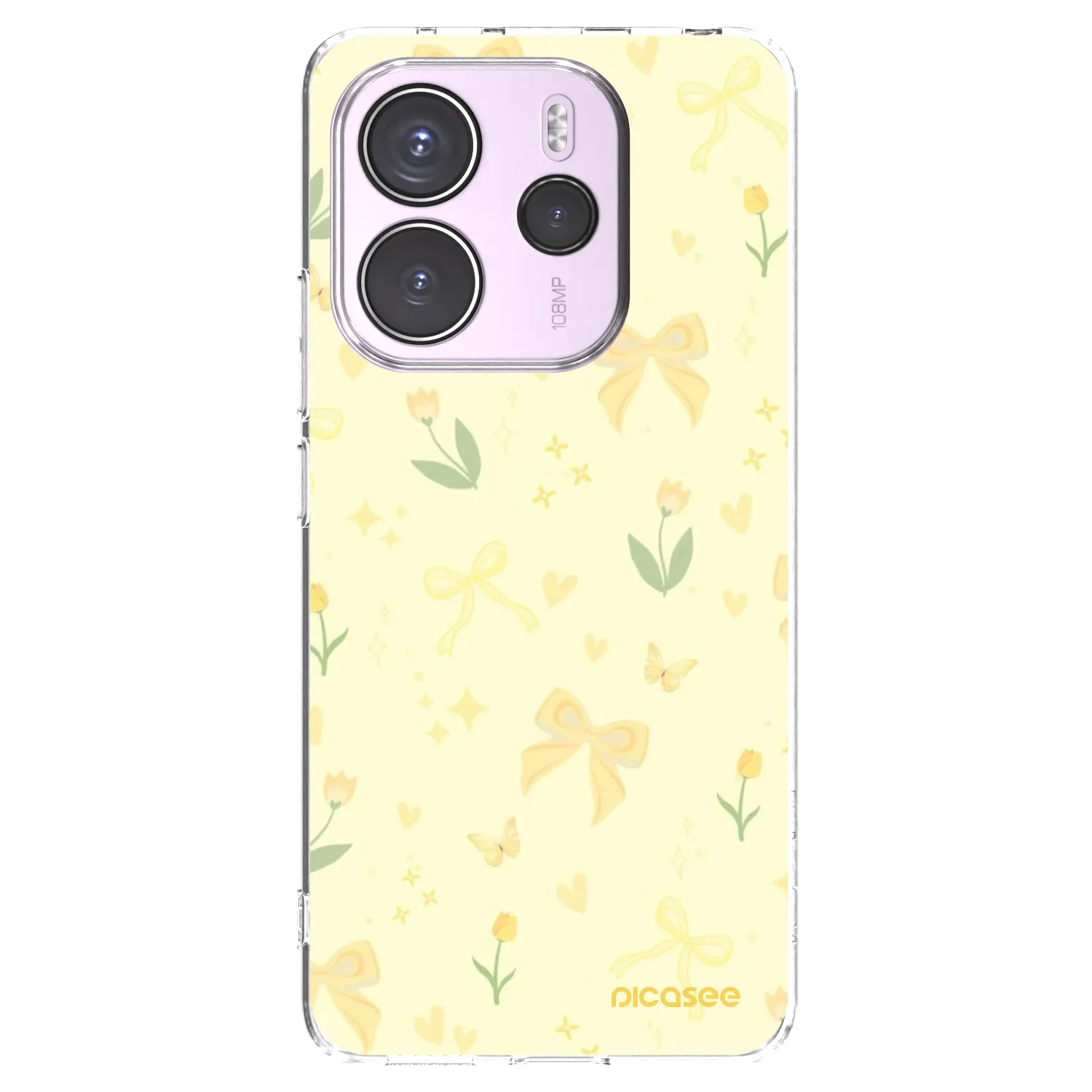 Picasee silikonska prozirna maskica za Xiaomi Redmi Note 14 4G - Honey Blossom
