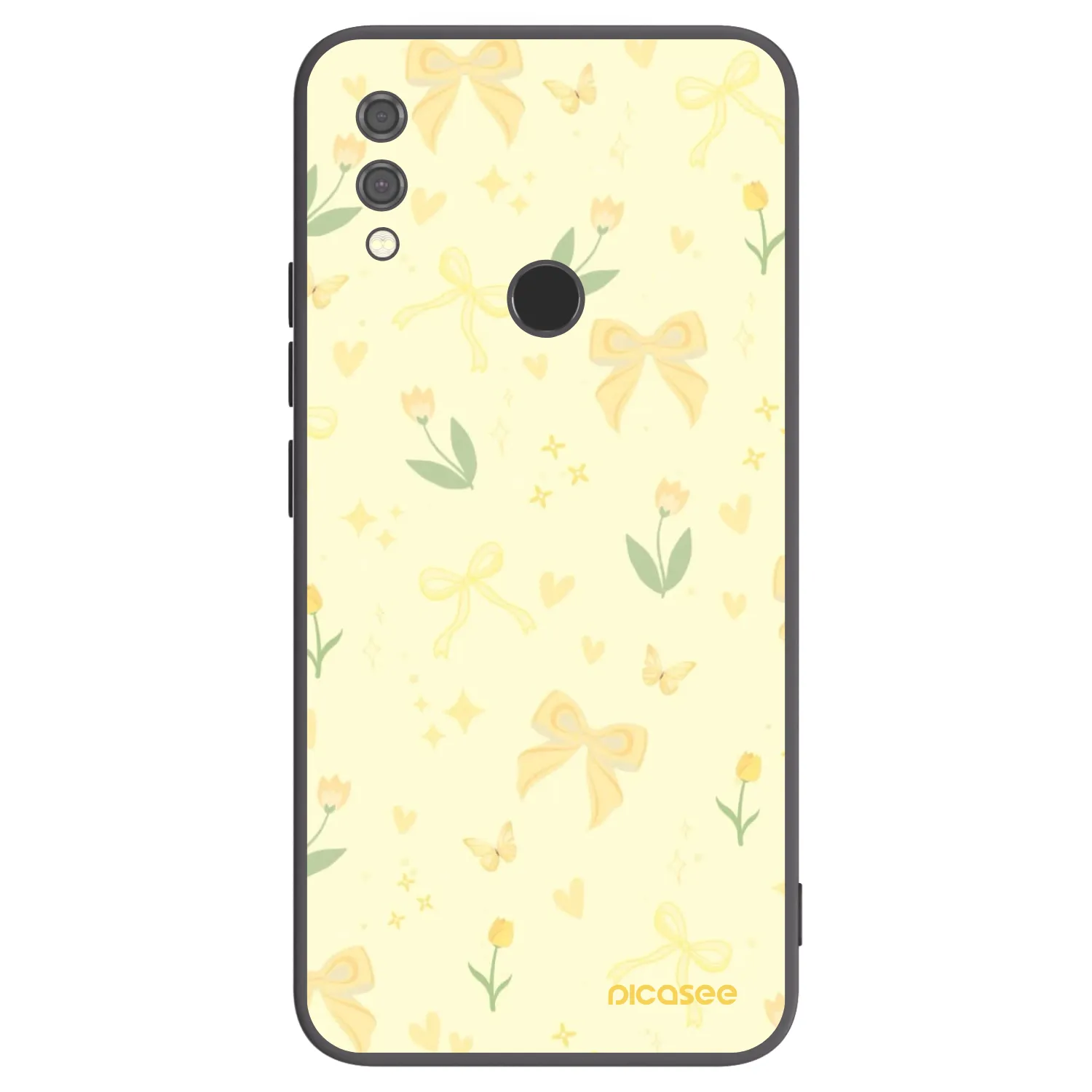 Picasee crna silikonska maskica za Xiaomi Redmi Note 7 - Honey Blossom