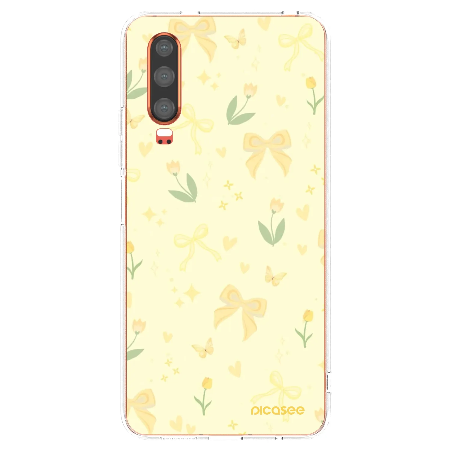 Picasee silikonska prozirna maskica za Huawei P30 - Honey Blossom