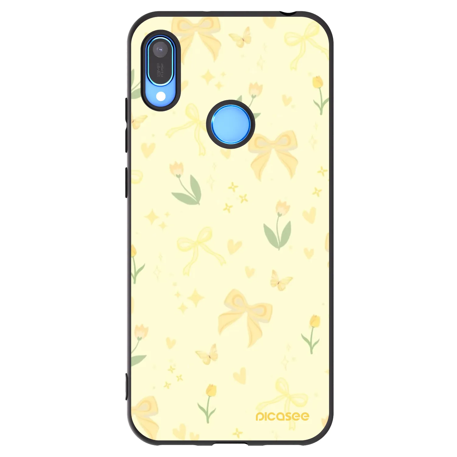 Picasee crna silikonska maskica za Huawei Y6 2019 - Honey Blossom