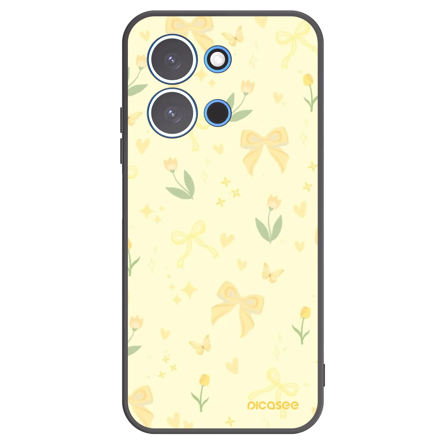 Picasee crna silikonska maskica za Xiaomi Redmi 15C 4G - Honey Blossom