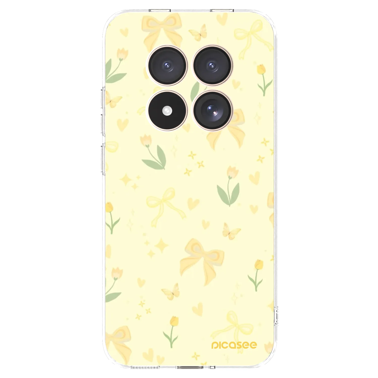 Picasee silikonska prozirna maskica za Xiaomi Redmi Note 15 Pro 4G - Honey Blossom